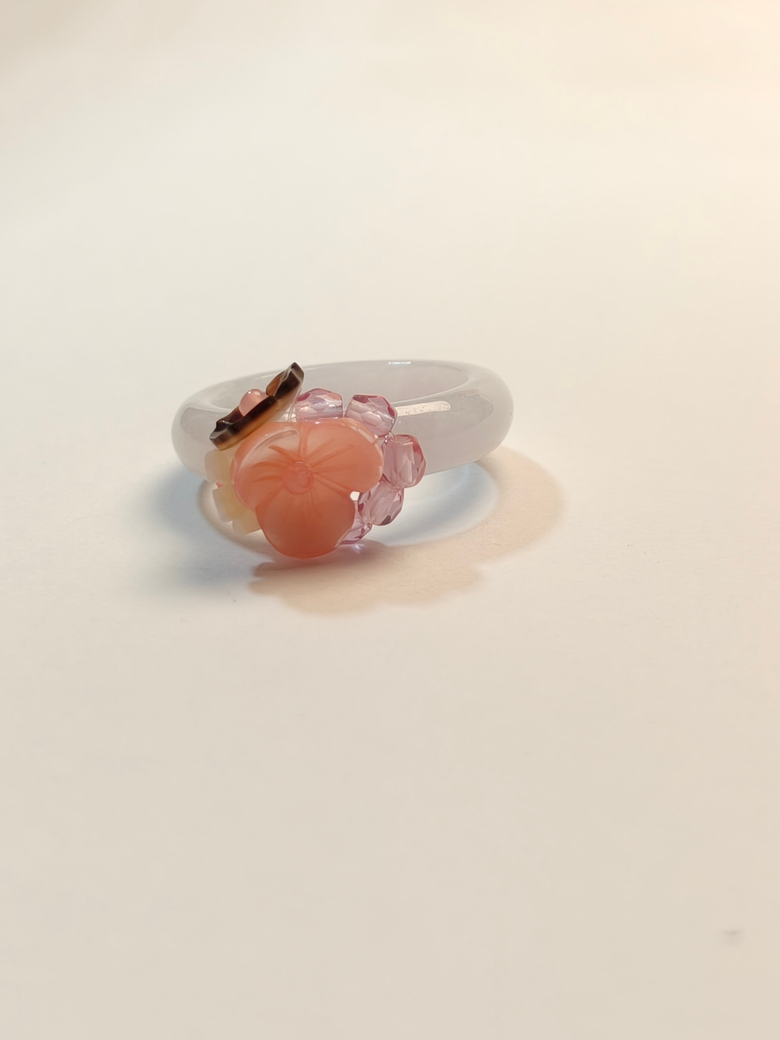 WE minimalist jadeite ring US size 7.5