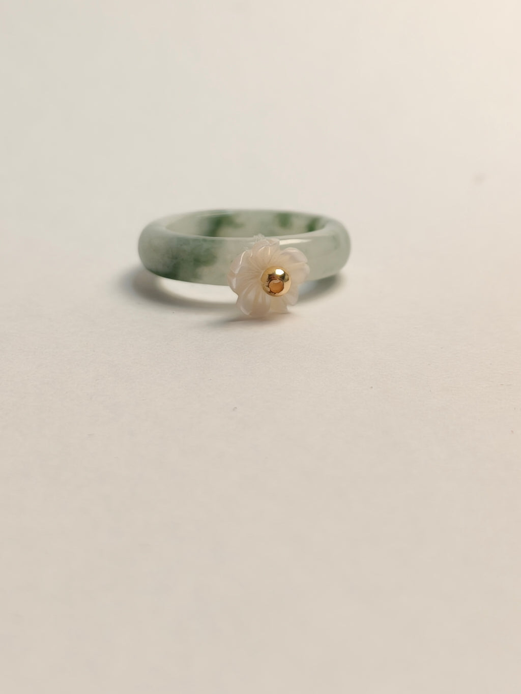 WE minimalist jadeite ring US size 5.5