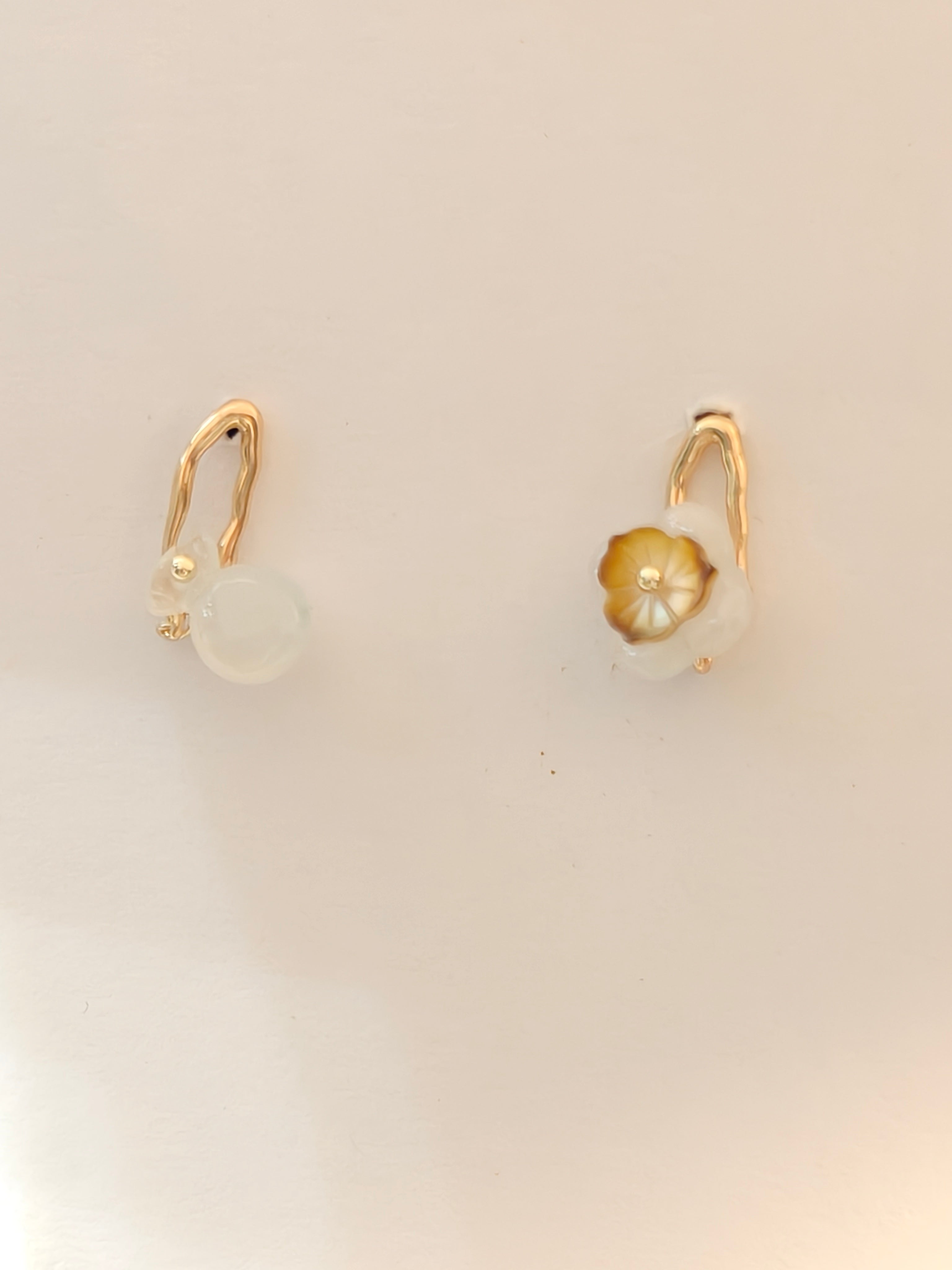 WE Monet jadeite earring