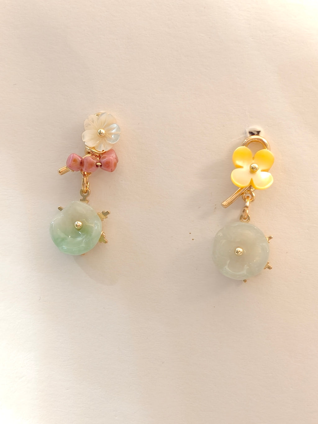 WE Monet jadeite earring
