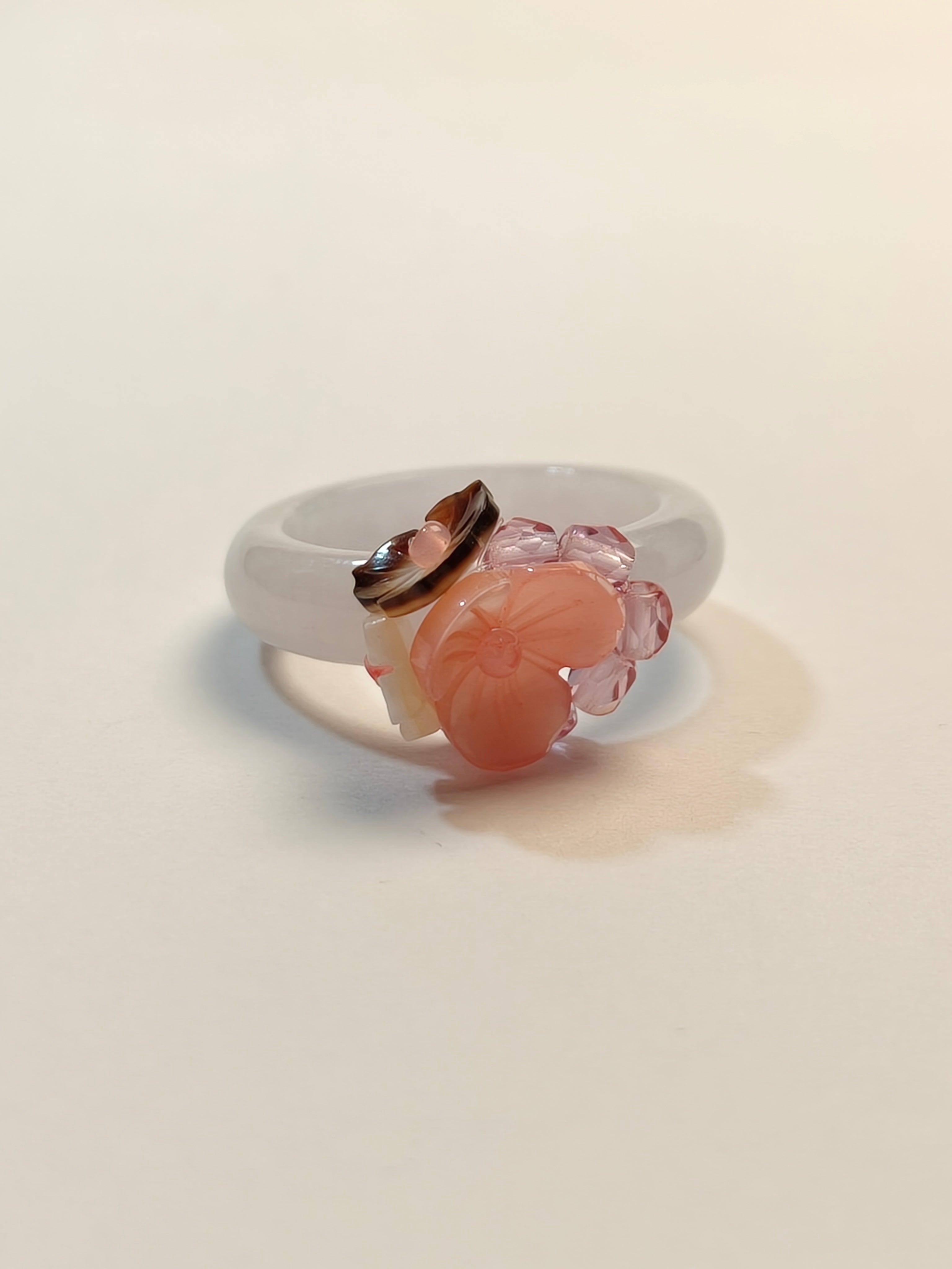 WE minimalist jadeite ring US size 7.5