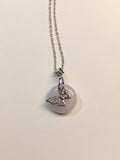 WE minimalist necklace lavender jadeite