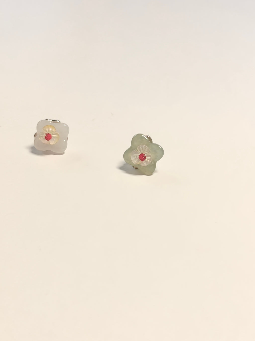 WE Monet jadeite earring