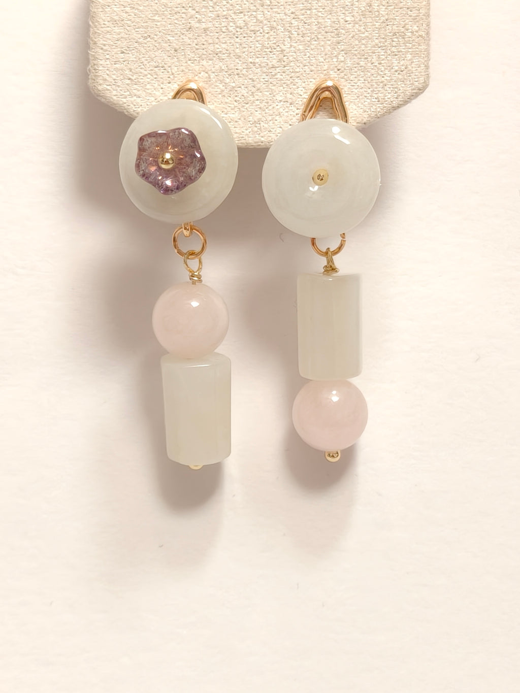 WE ping an kou  jadeite earring