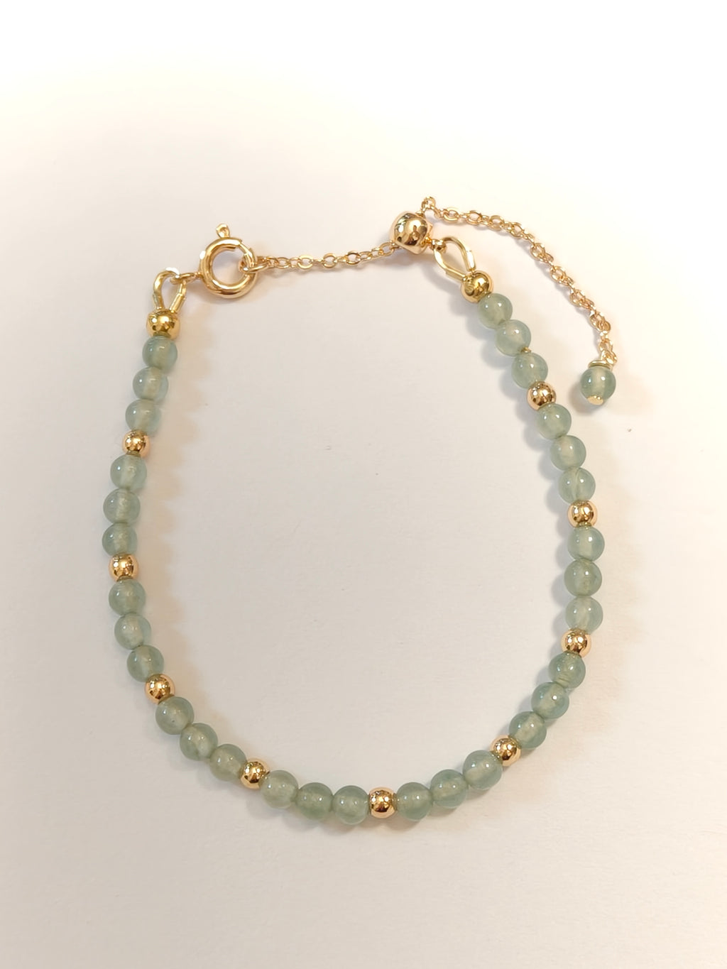 WE lux 3mm icy jadeite beads necklace and bracelet
