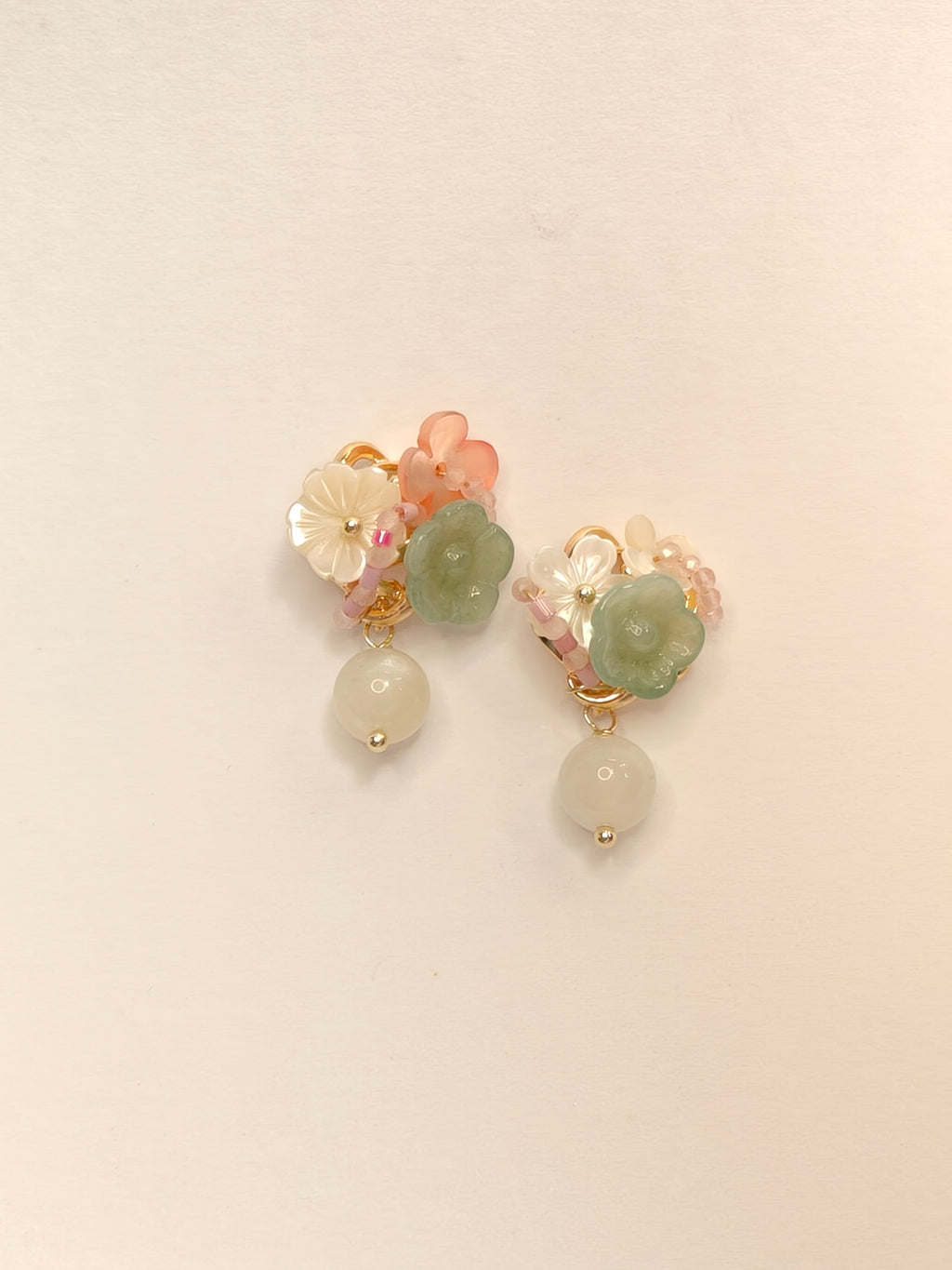 WE Monet jadeite earring