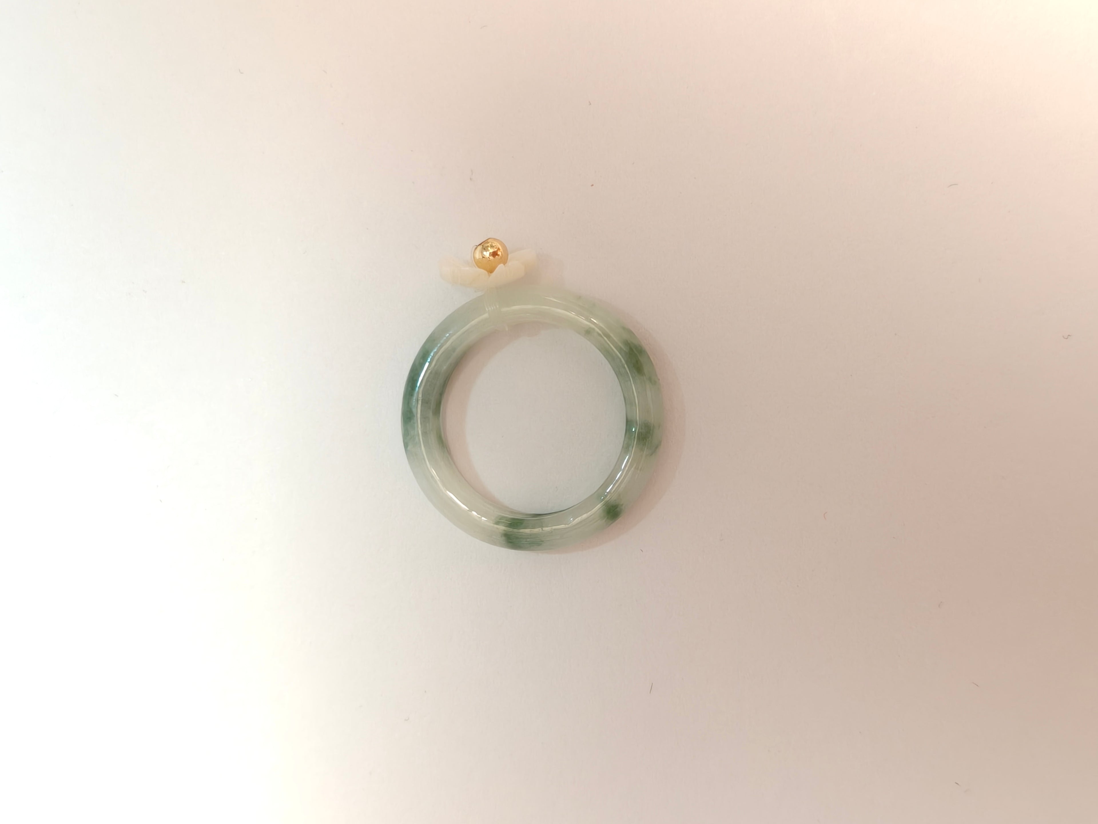 WE minimalist jadeite ring US size 5.5