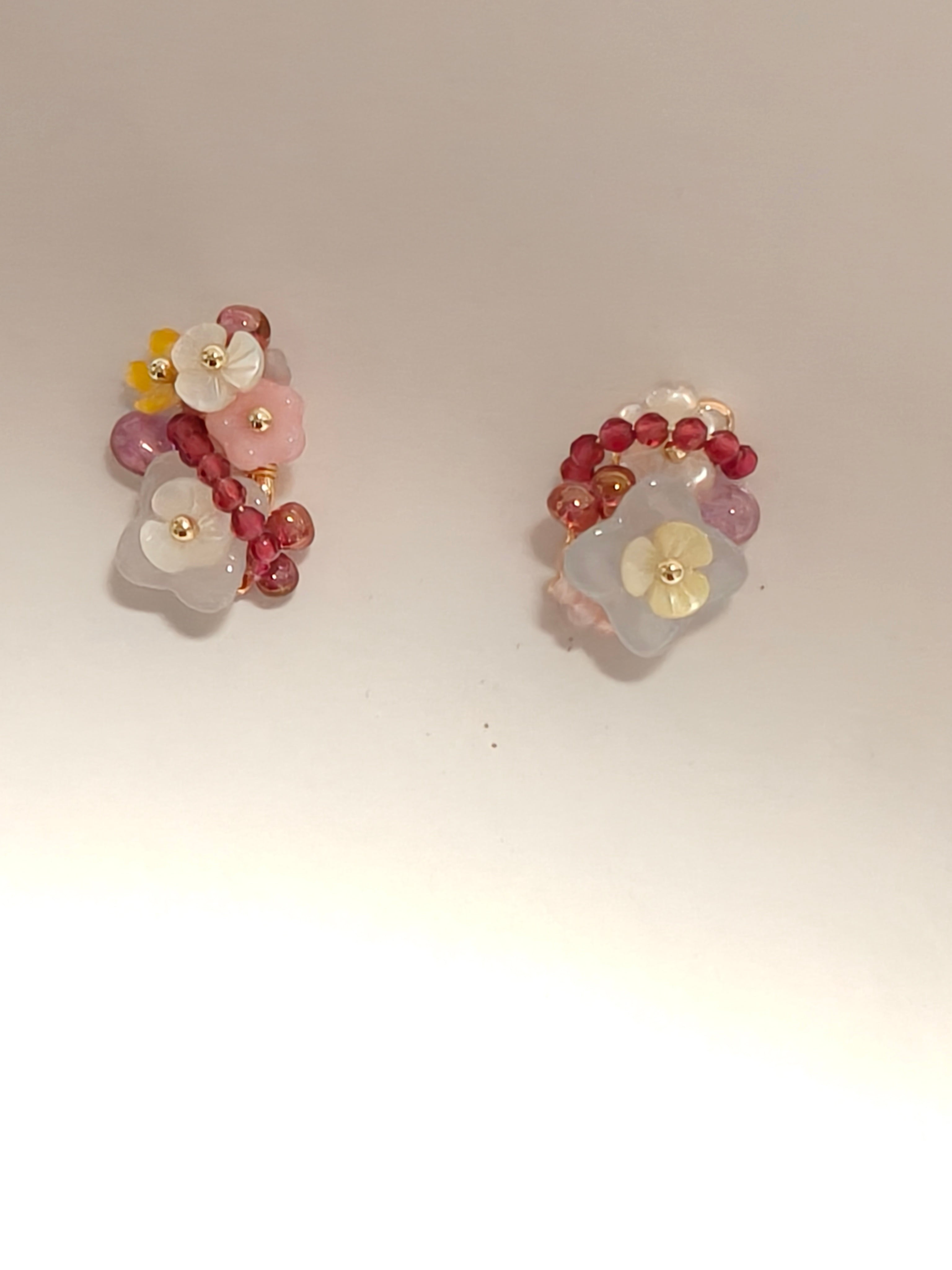 WE Monet jadeite earring