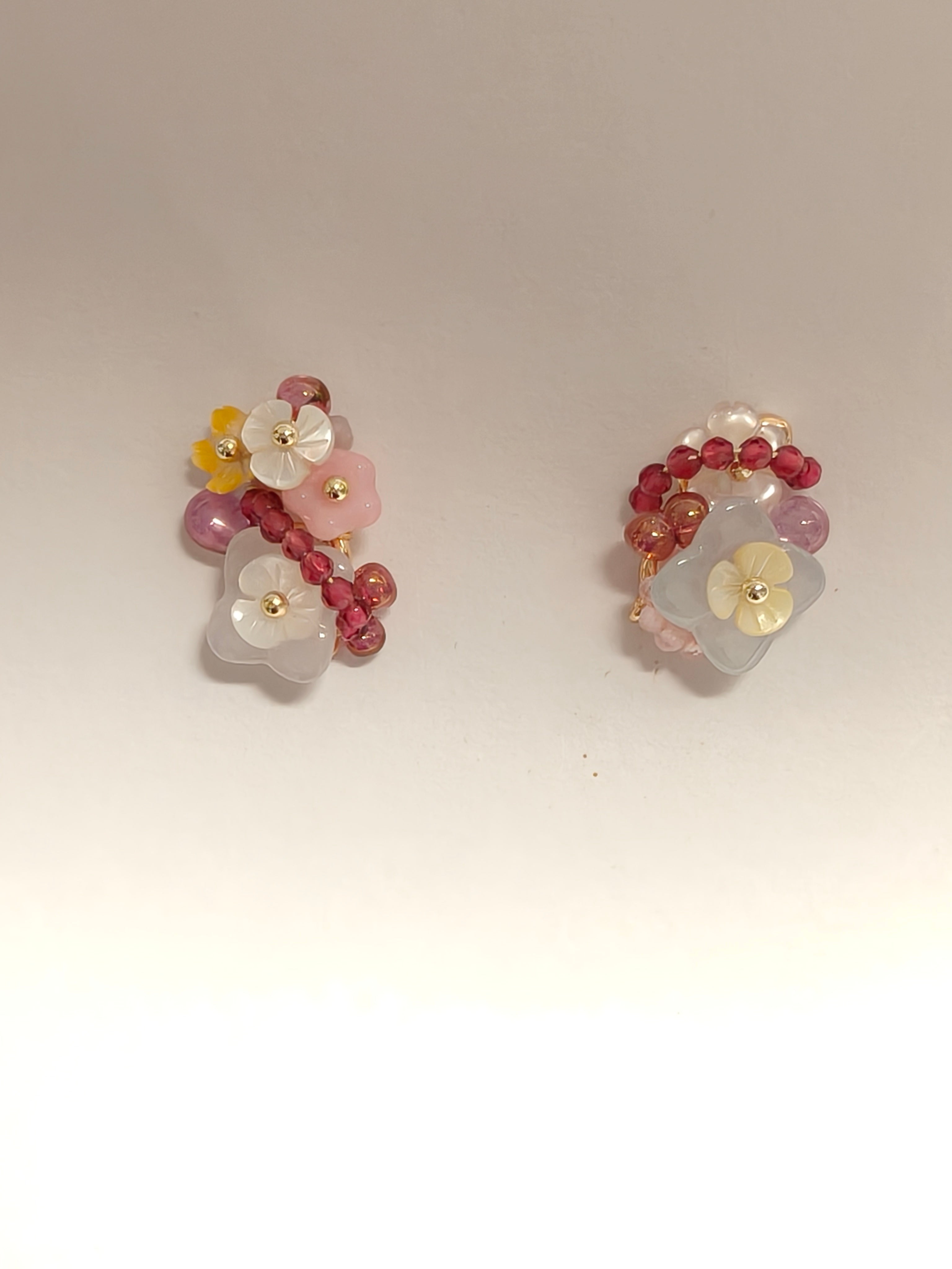 WE Monet jadeite earring
