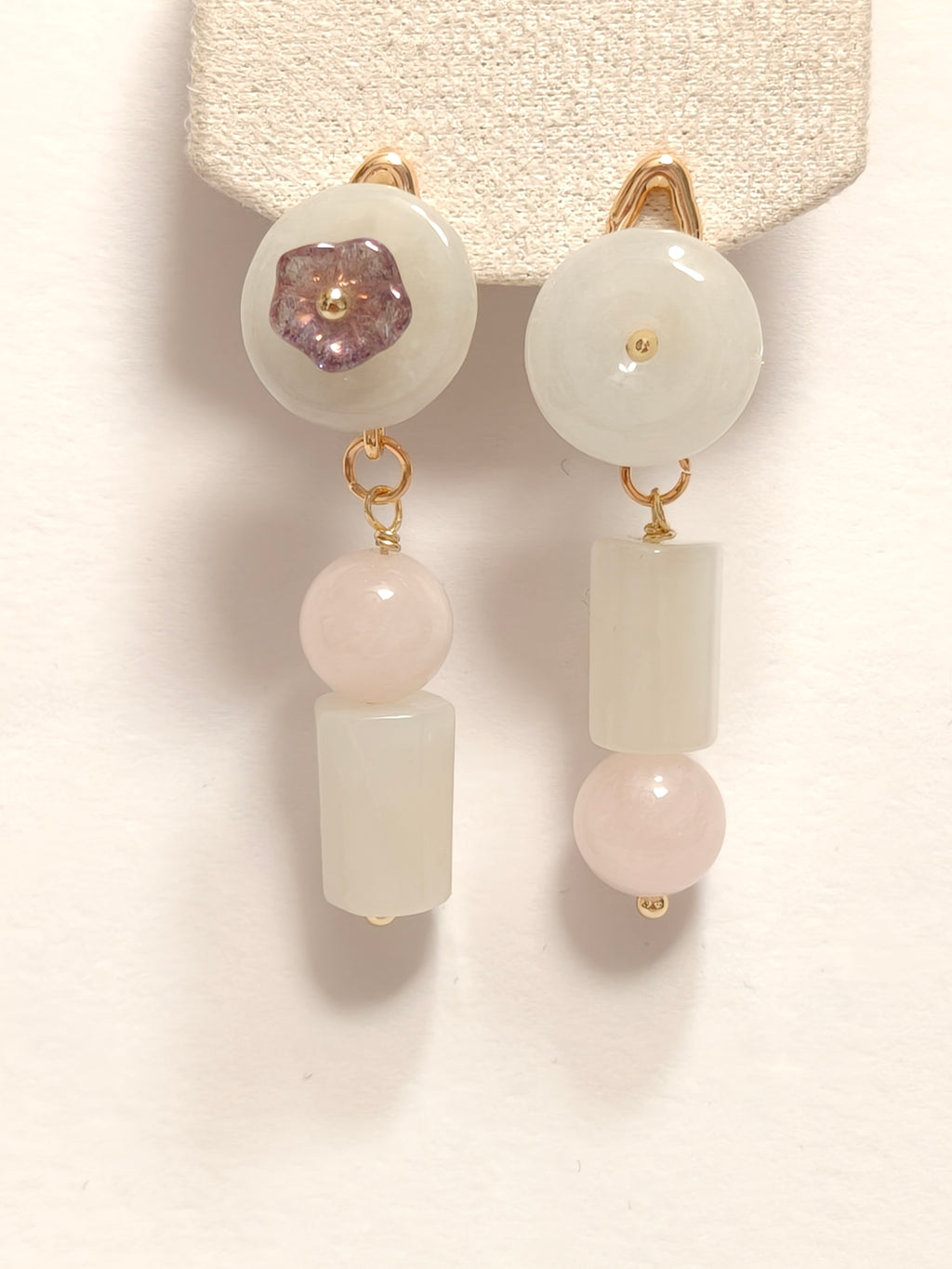 WE ping an kou  jadeite earring