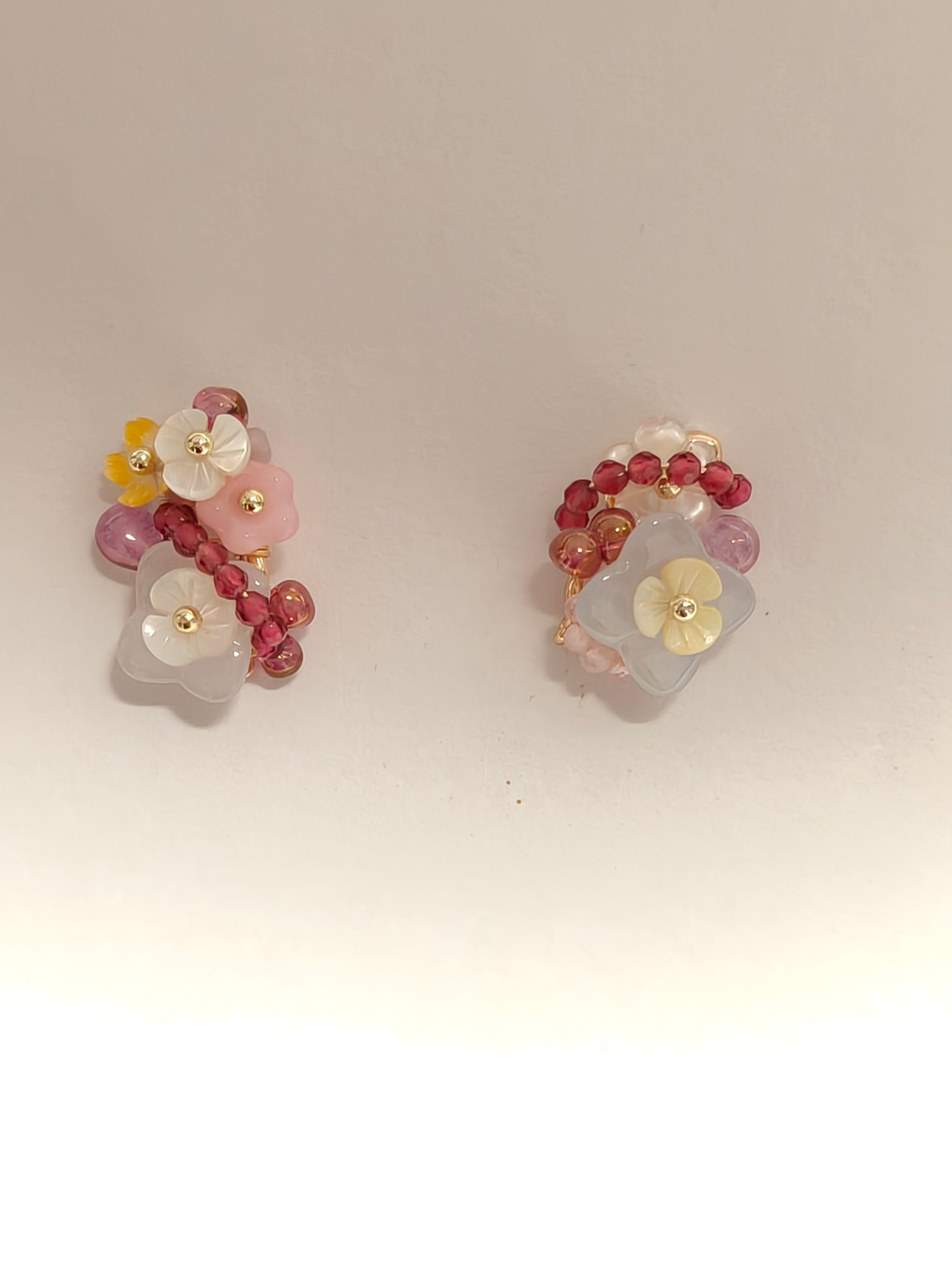 WE Monet jadeite earring