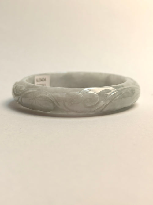 Carved Jade Bangle 54mm