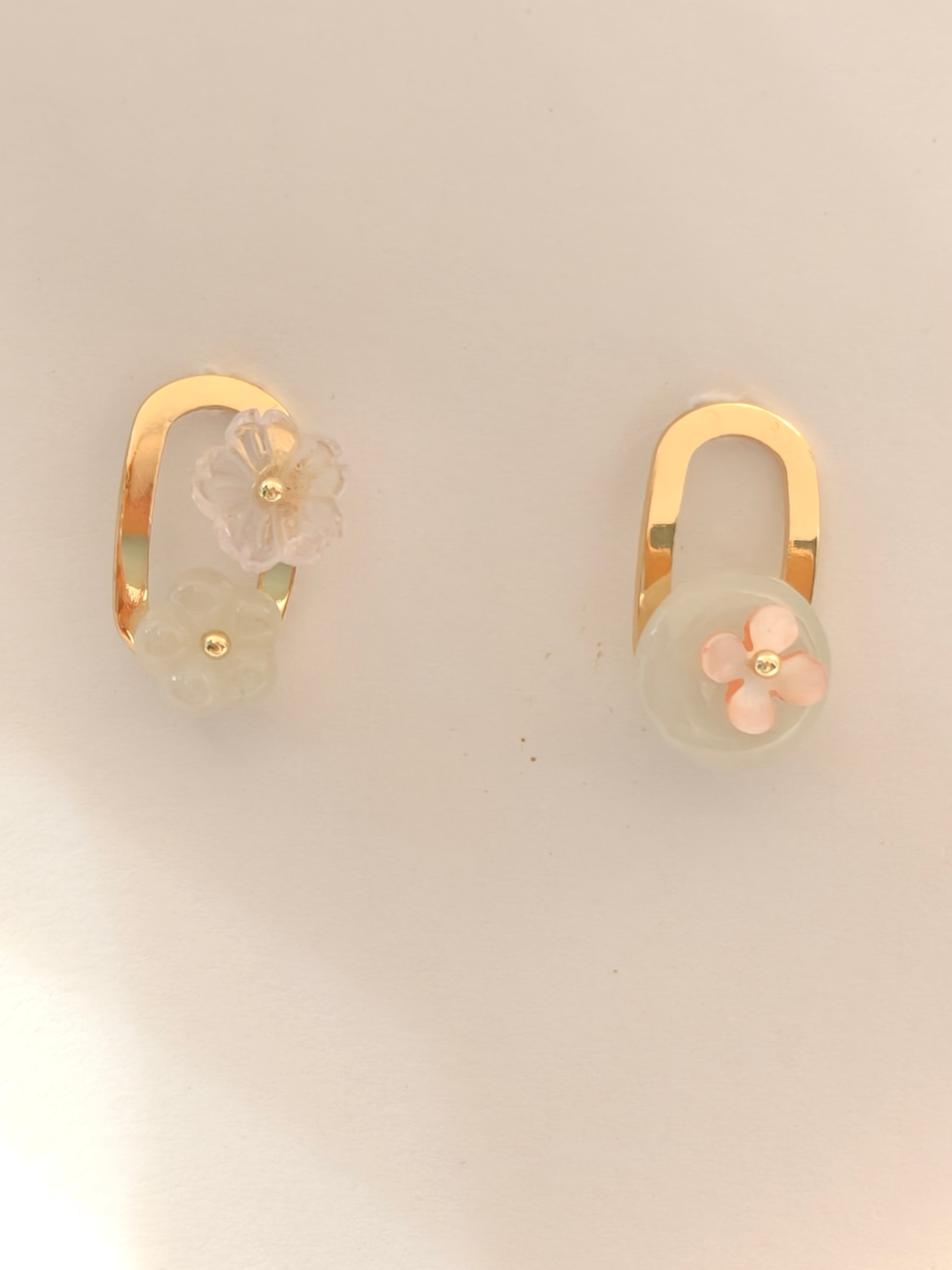 WE Monet jadeite earring