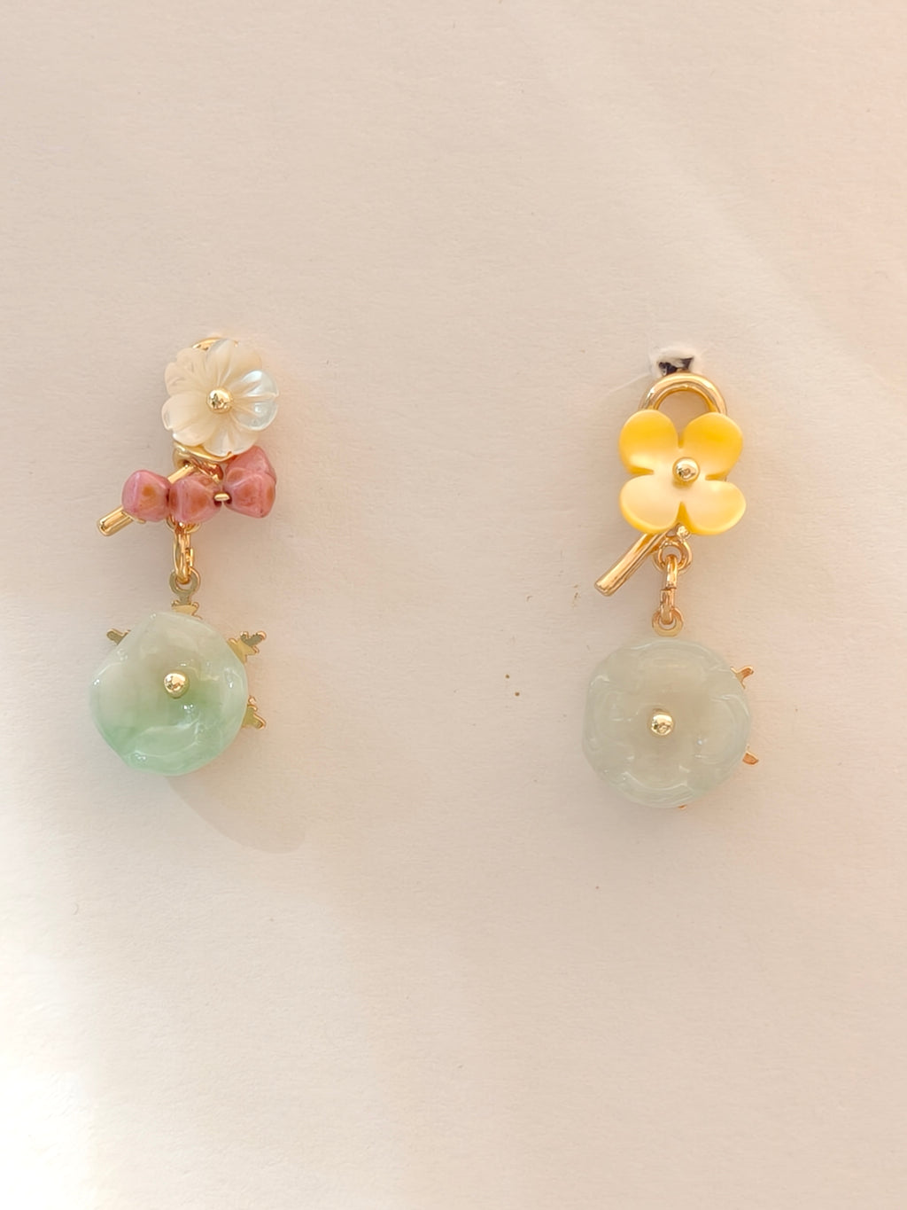 WE Monet jadeite earring