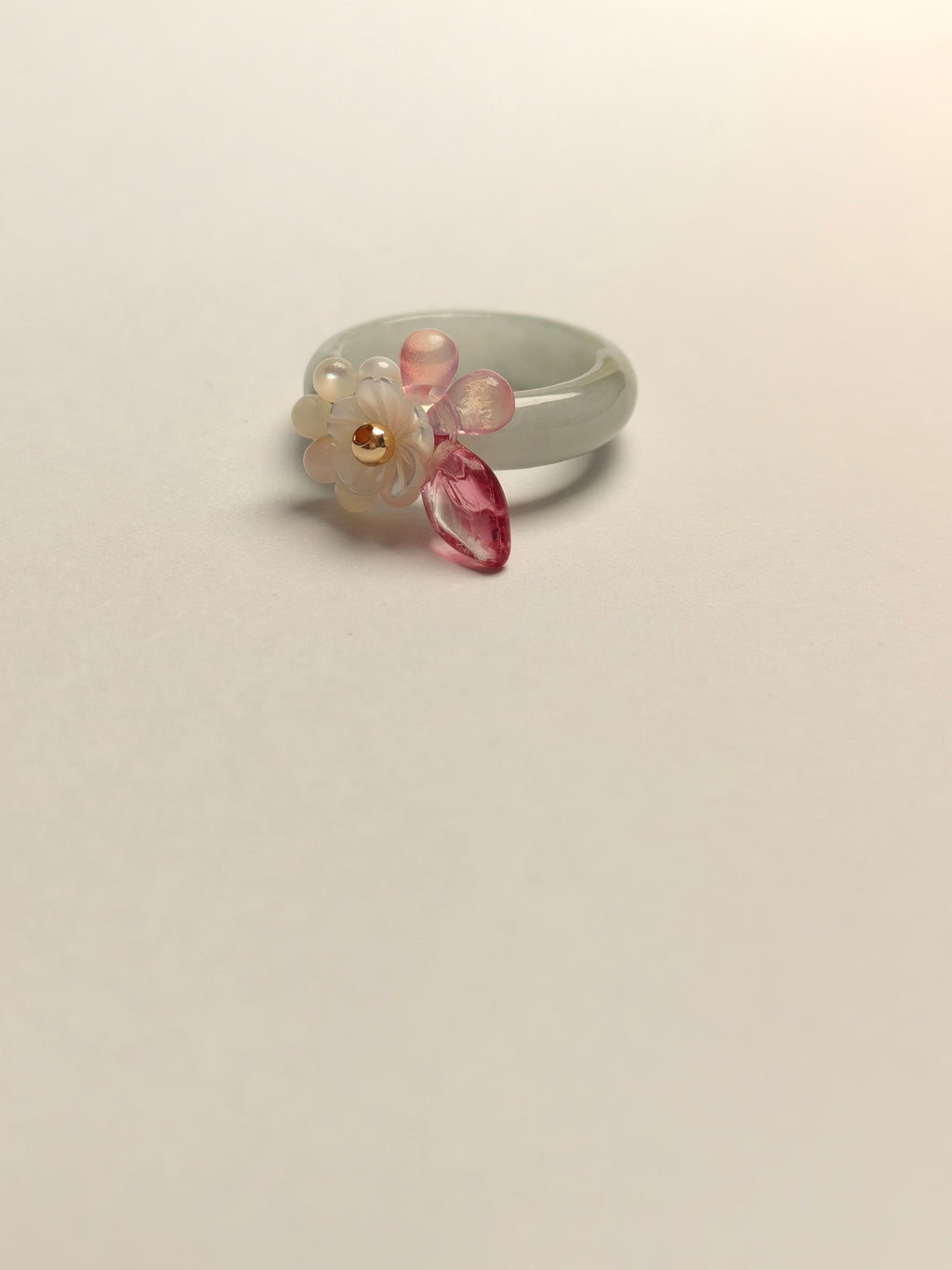 WE minimalist jadeite ring US size 7.5