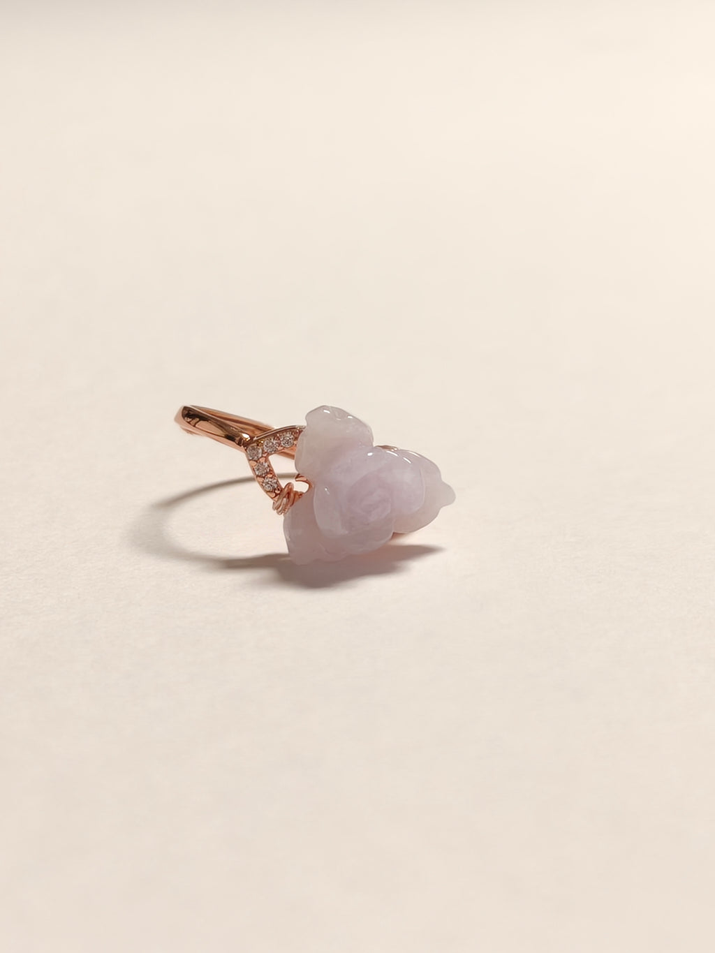 WE Monet light lavender jadeite Ring