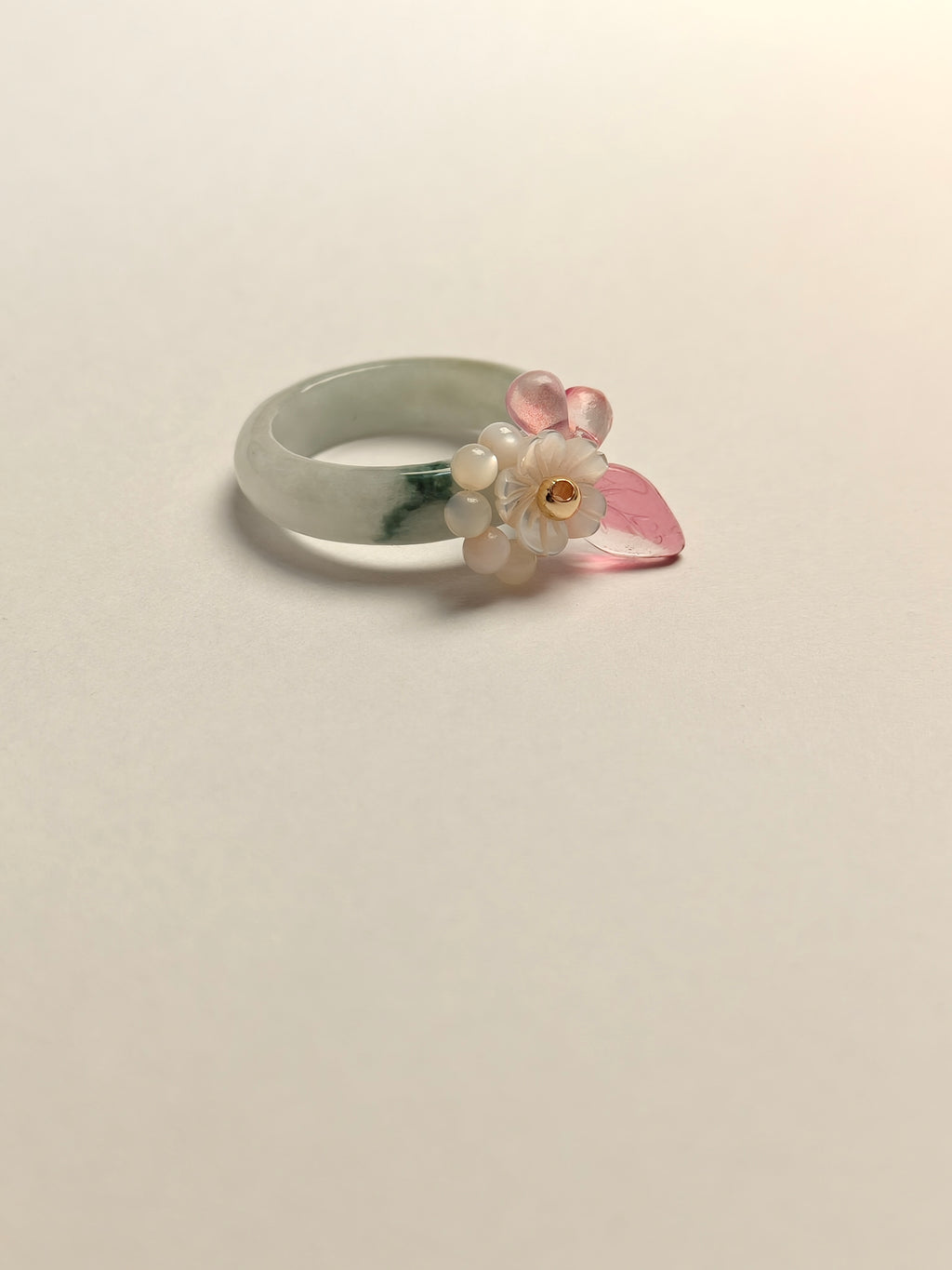 WE minimalist jadeite ring US size 7.5