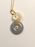 WE ping an kou icy blue necklace jadeite