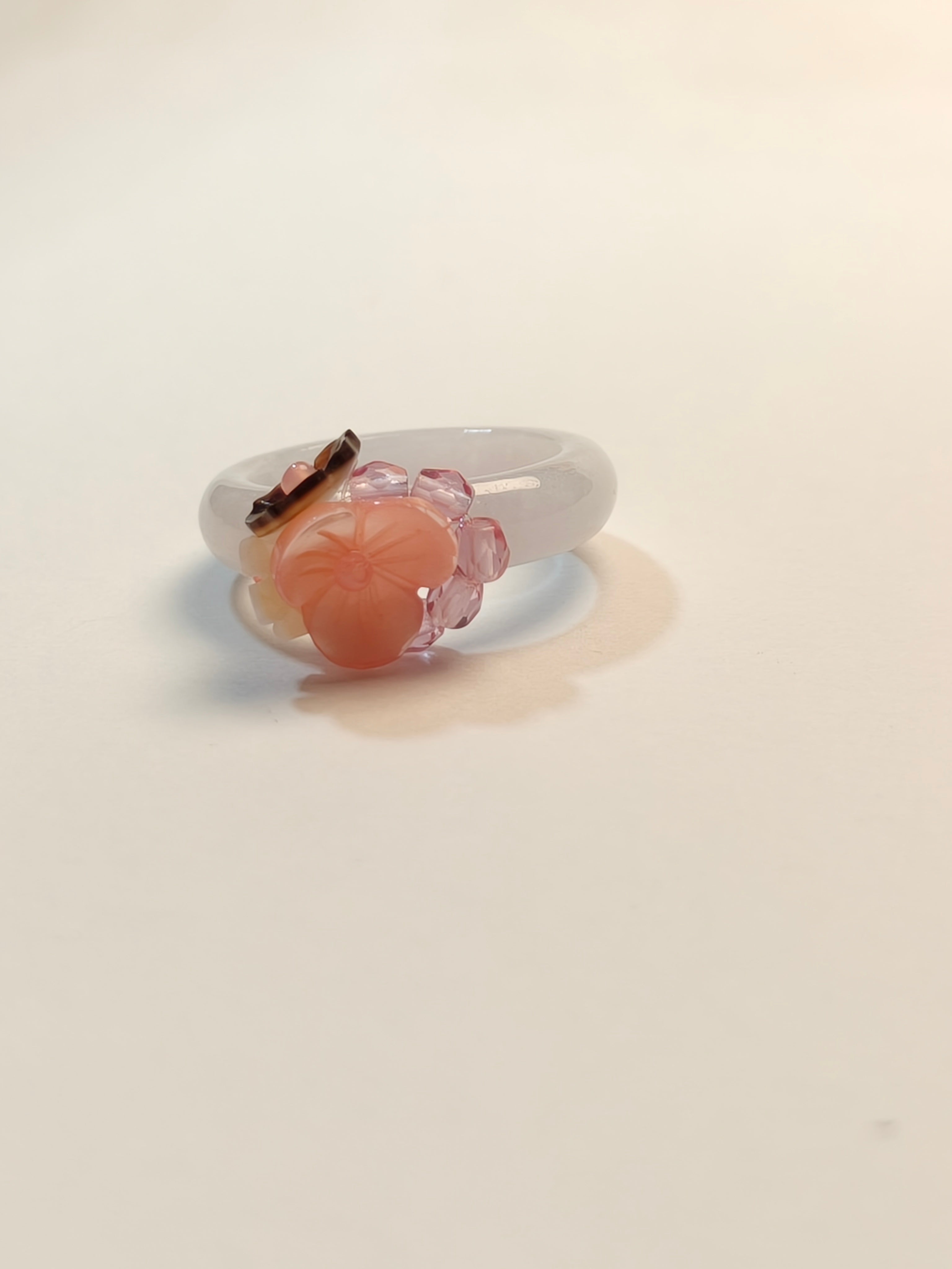 WE minimalist jadeite ring US size 7.5