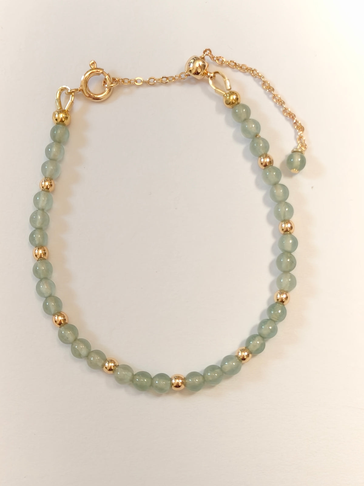 WE lux 3mm icy jadeite beads necklace and bracelet