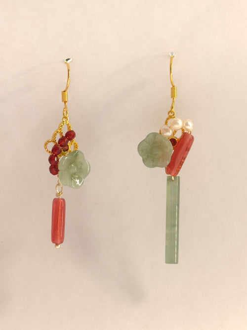 WE jadeite earring