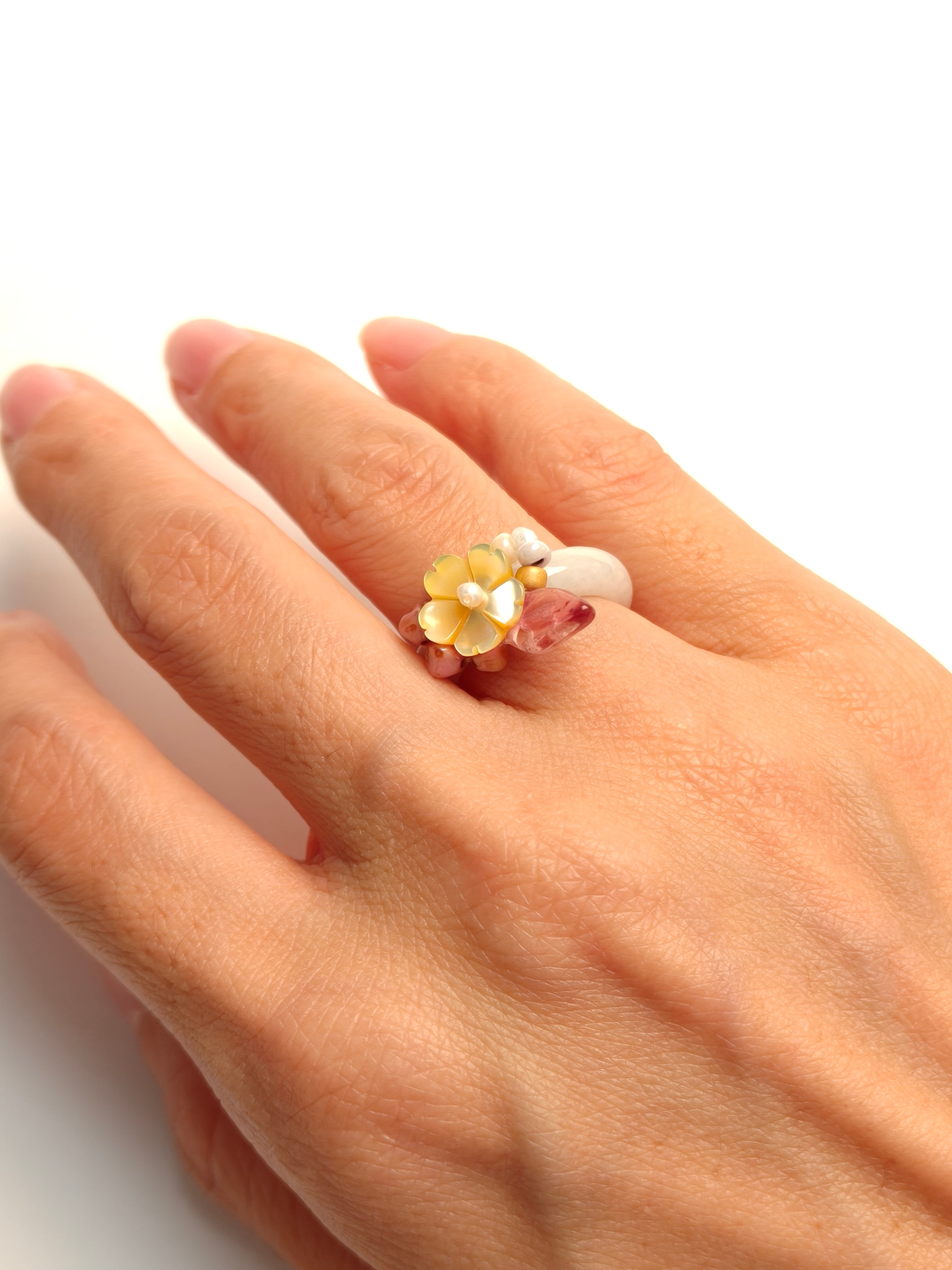 WE minimalist jadeite ring US size 5.5