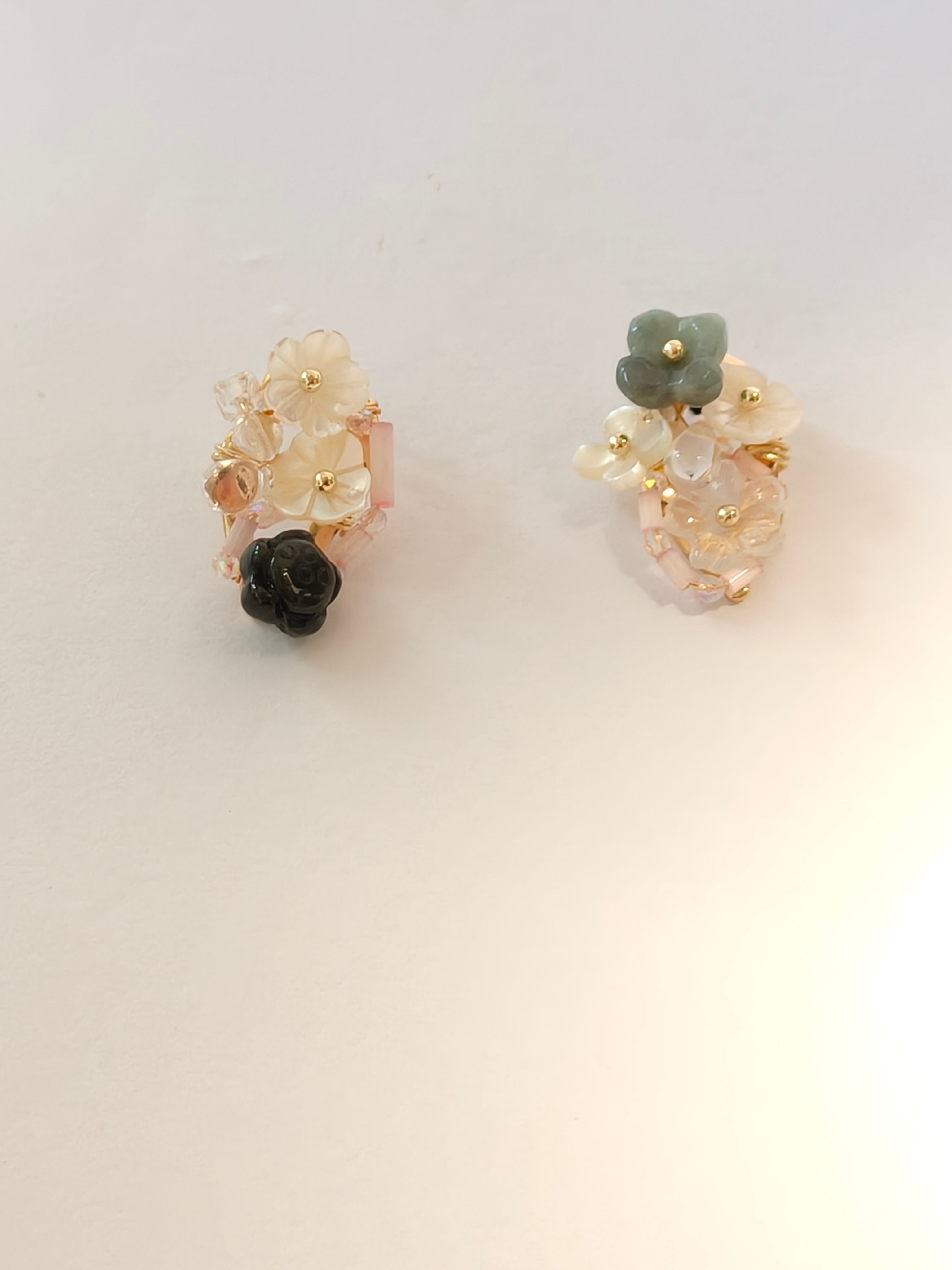 WE Monet jadeite earring