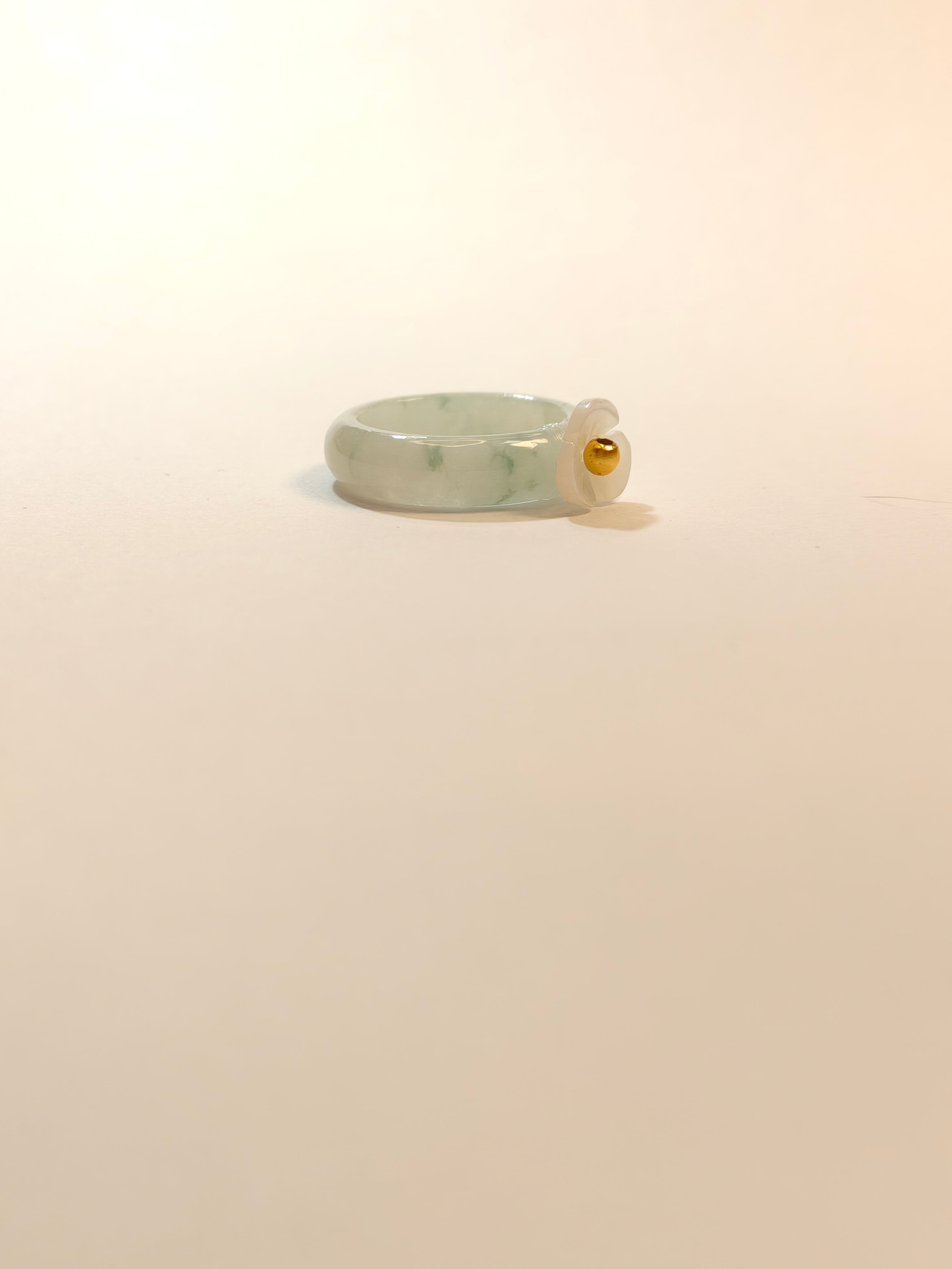 WE minimalist jadeite ring