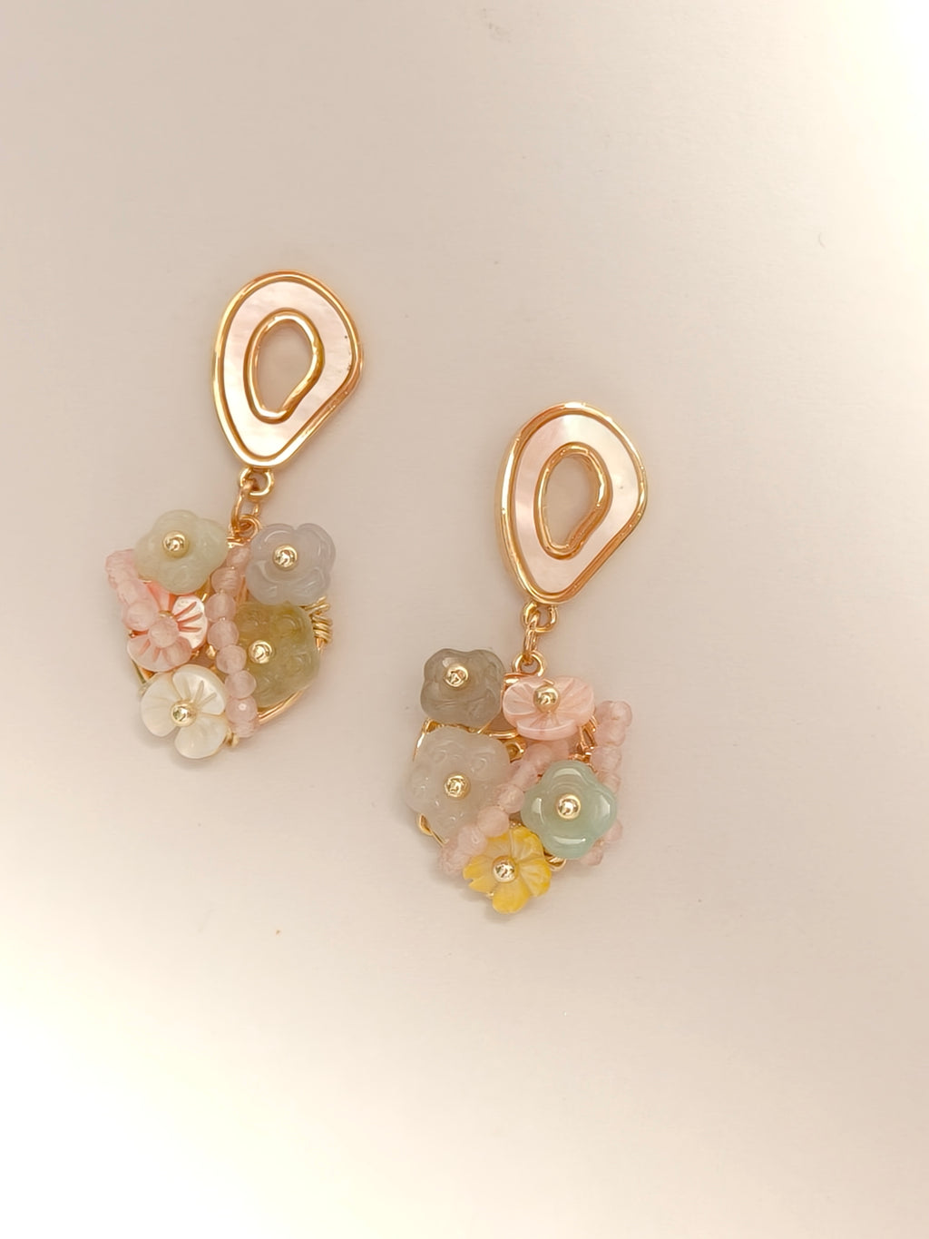 WE Monet jadeite earring