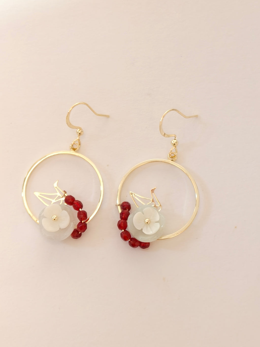 WE Freedom - jadeite jade  earring