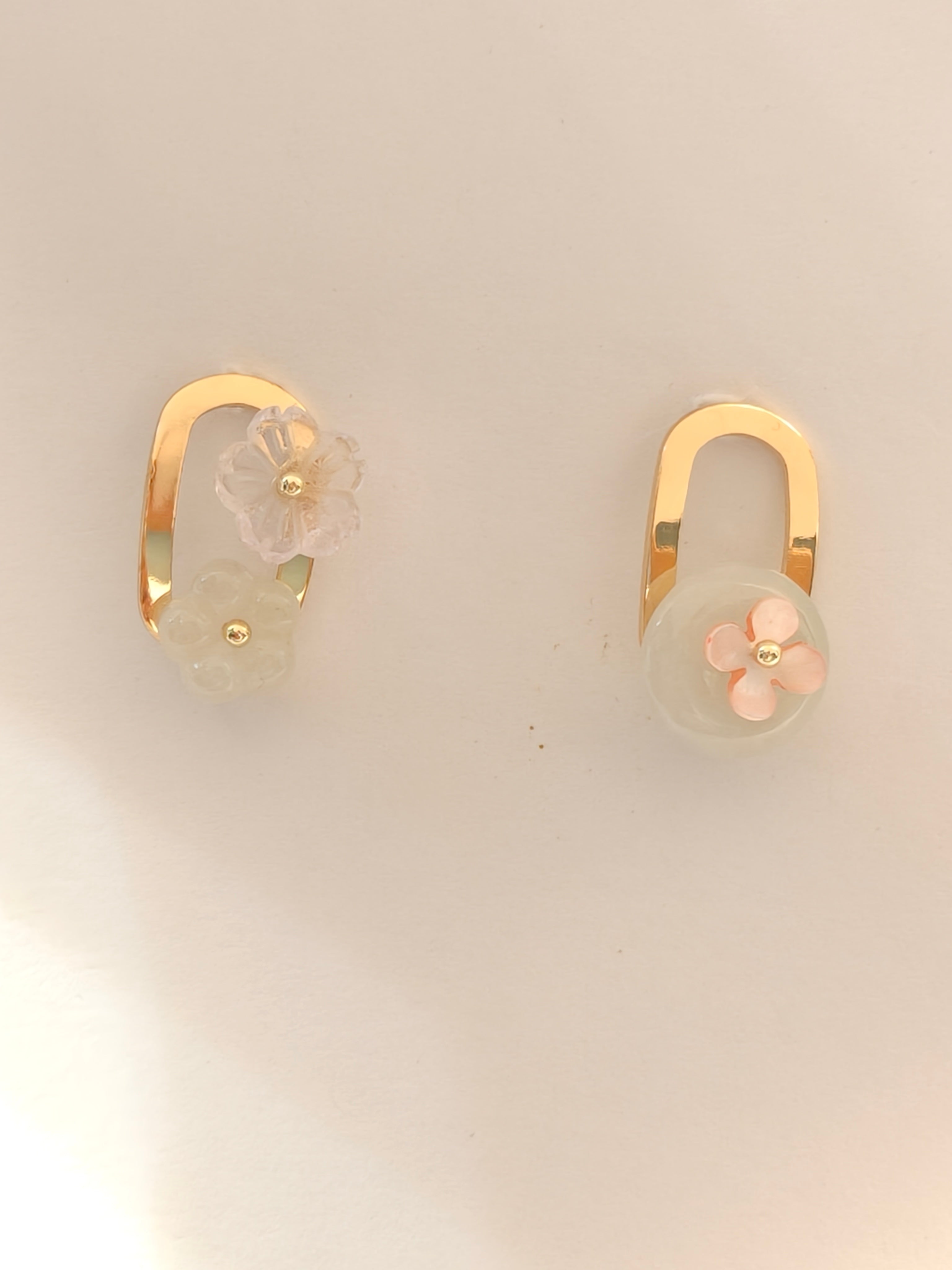 WE Monet jadeite earring