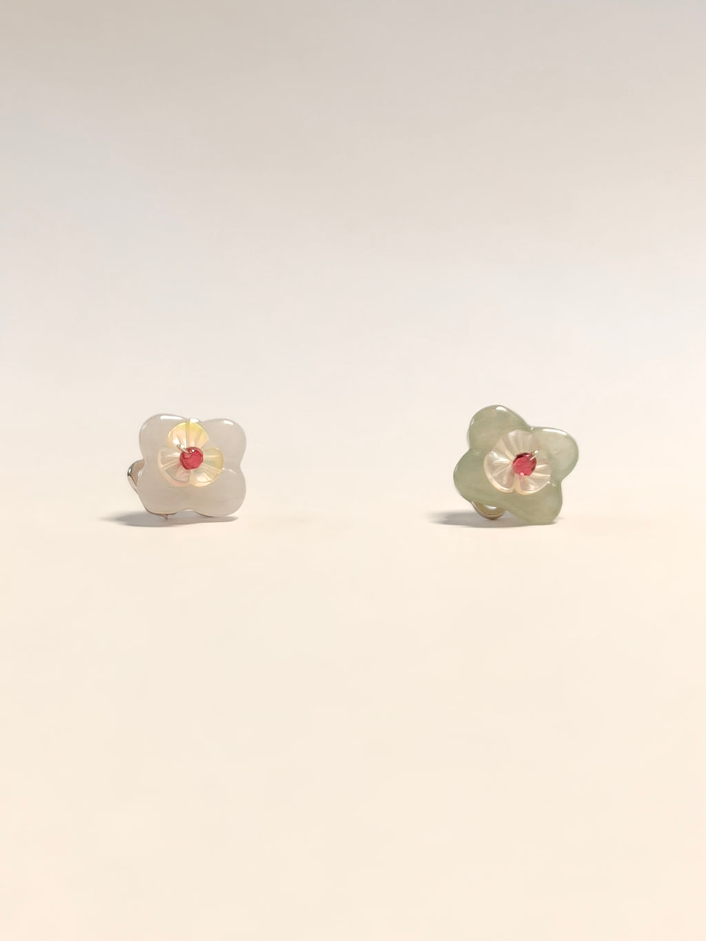 WE Monet jadeite earring