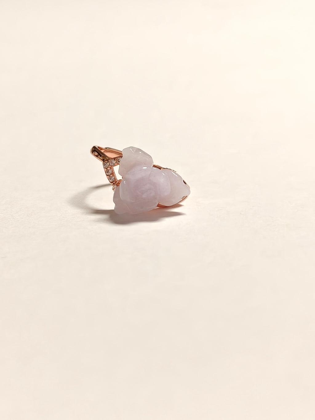 WE Monet light lavender jadeite Ring