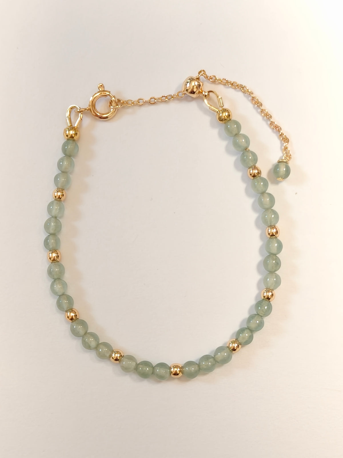 WE lux 3mm icy jadeite beads necklace and bracelet