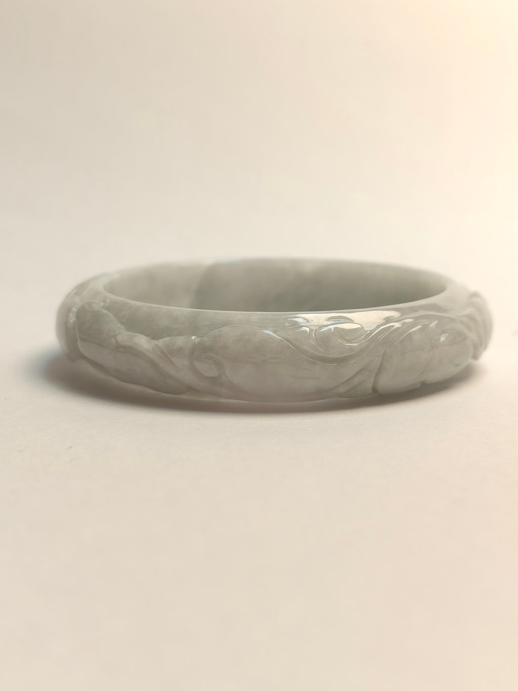 Carved Jade Bangle 54mm