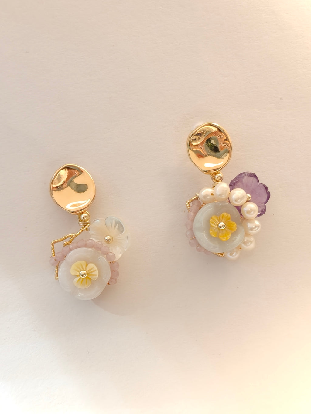 WE Monet jadeite earring