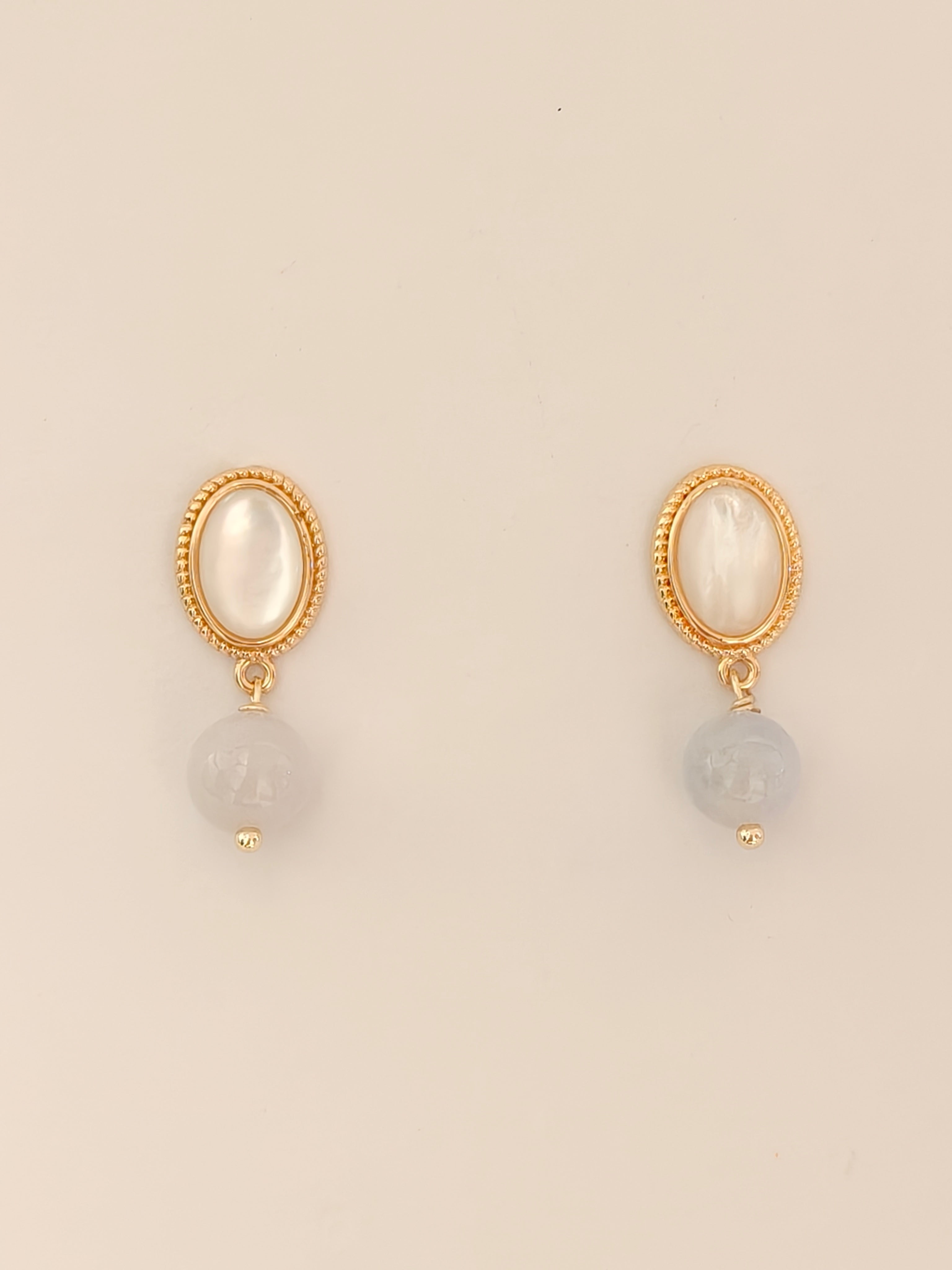 WE lavender jadeite earring