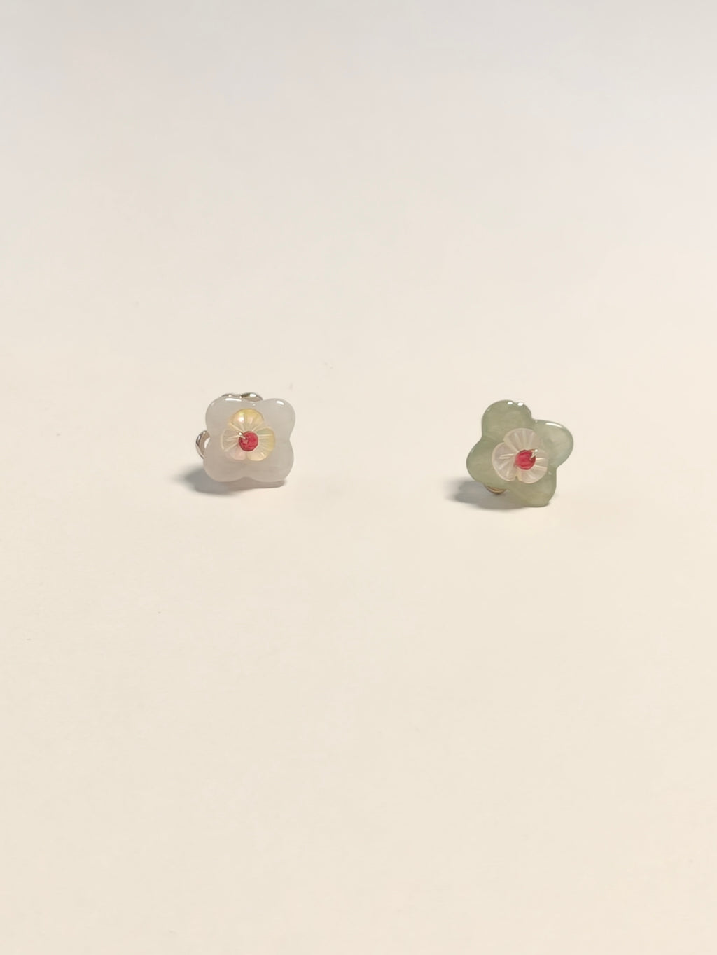 WE Monet jadeite earring