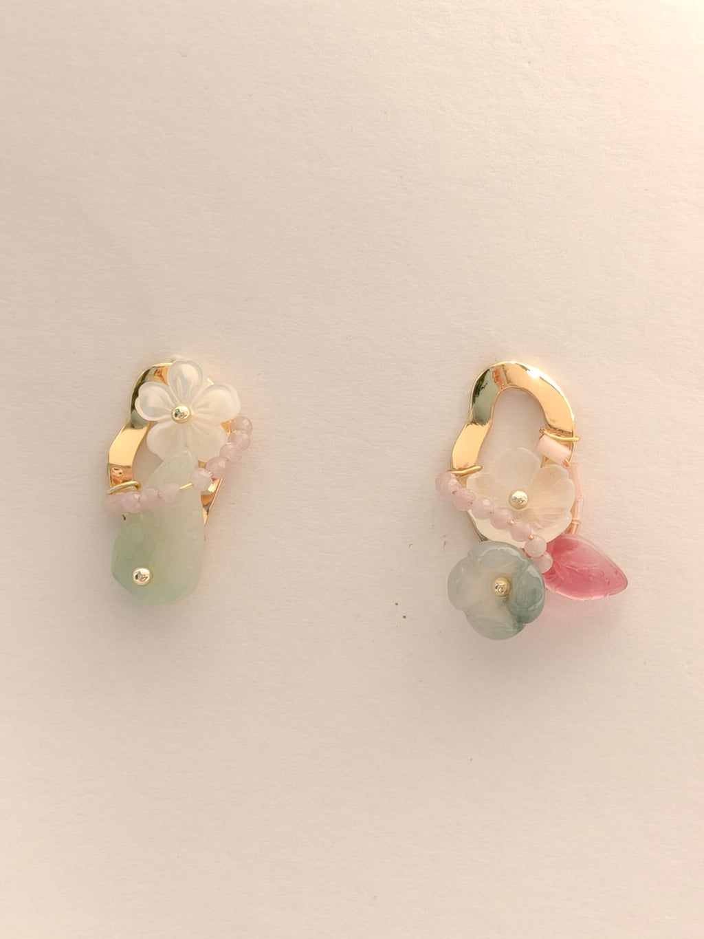 WE Monet jadeite earring