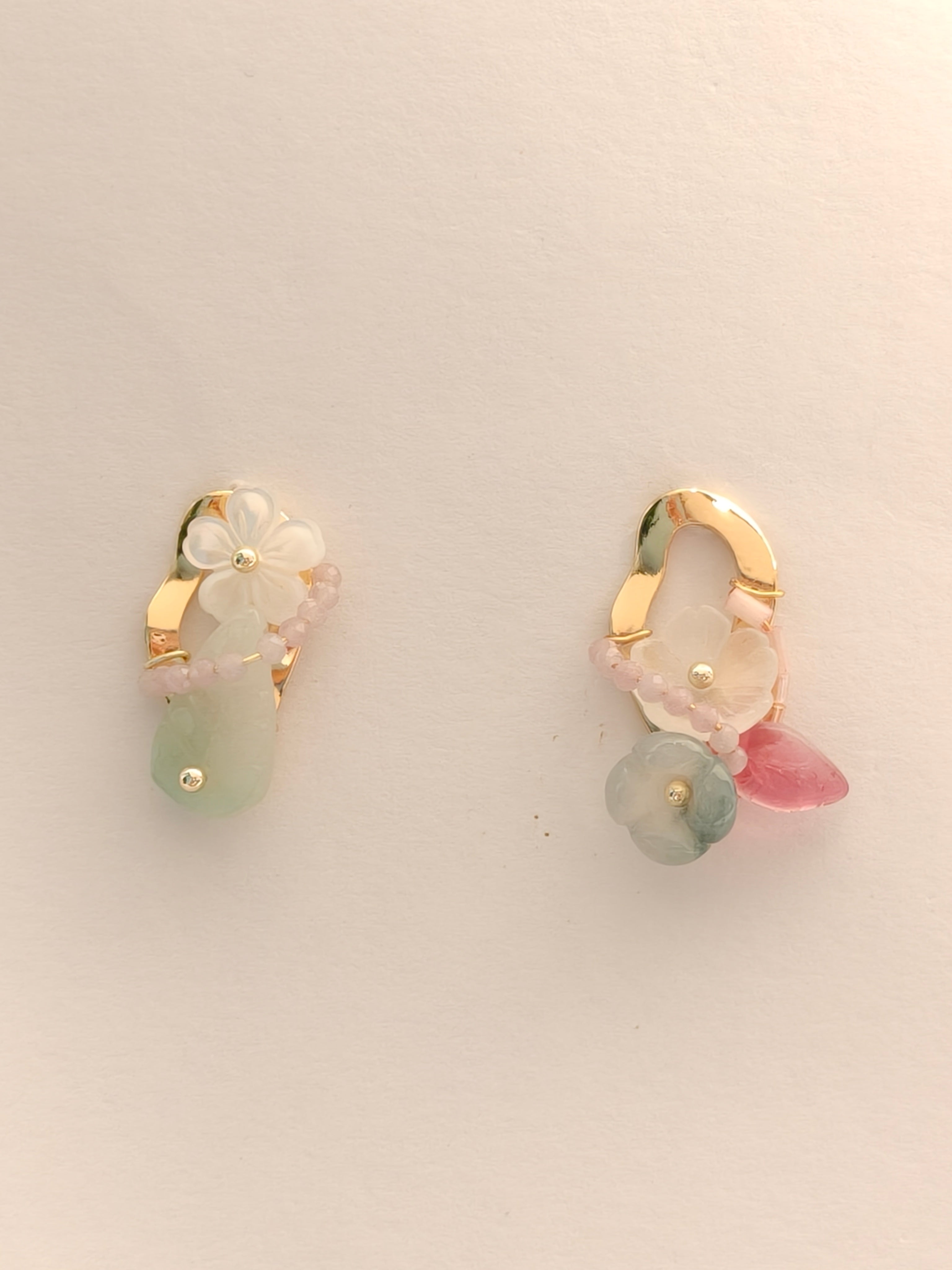 WE Monet jadeite earring