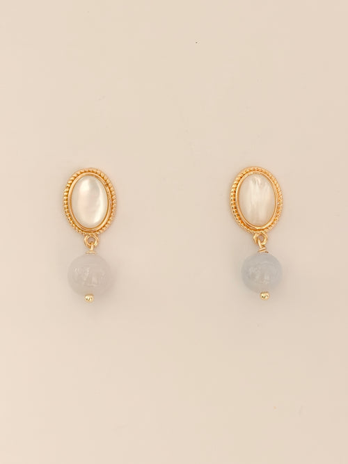 WE lavender jadeite earring
