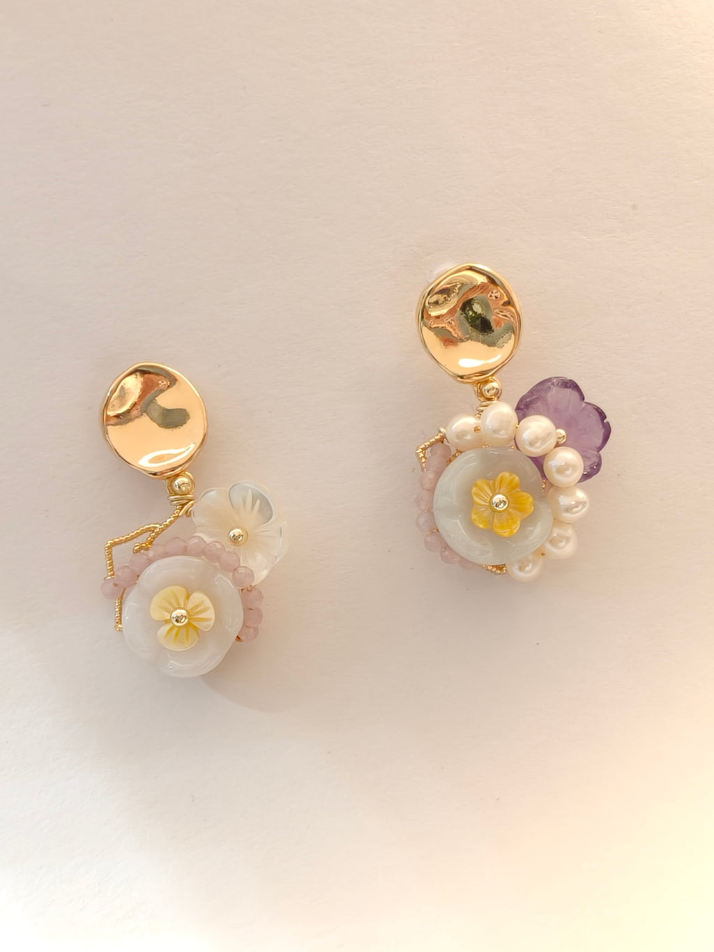 WE Monet jadeite earring