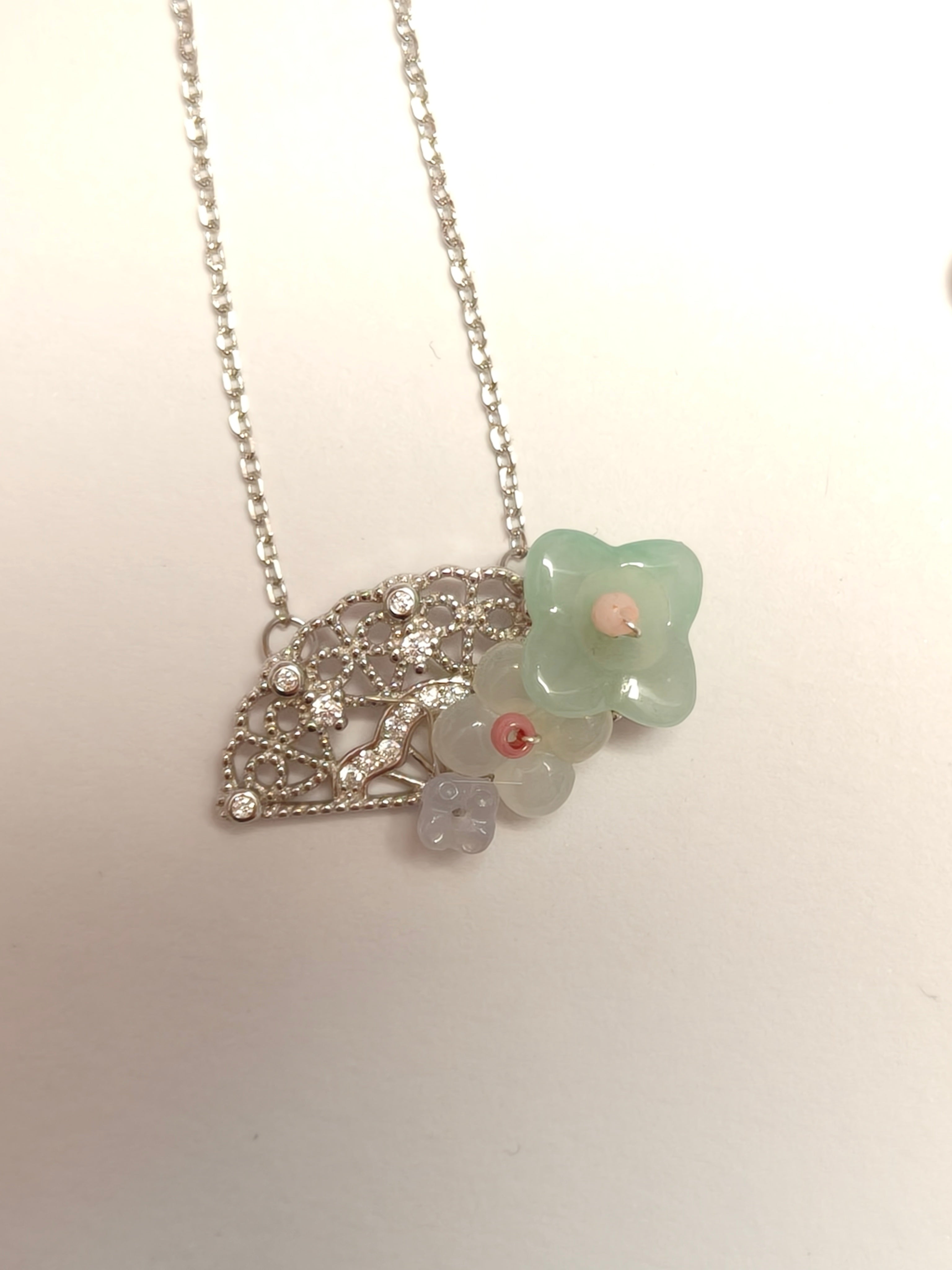 WE monet jadeite necklace