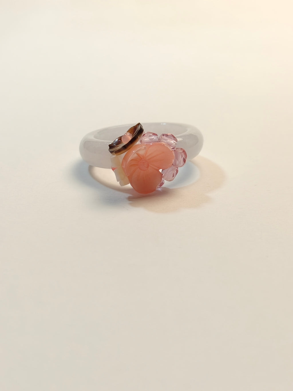 WE minimalist jadeite ring US size 7.5