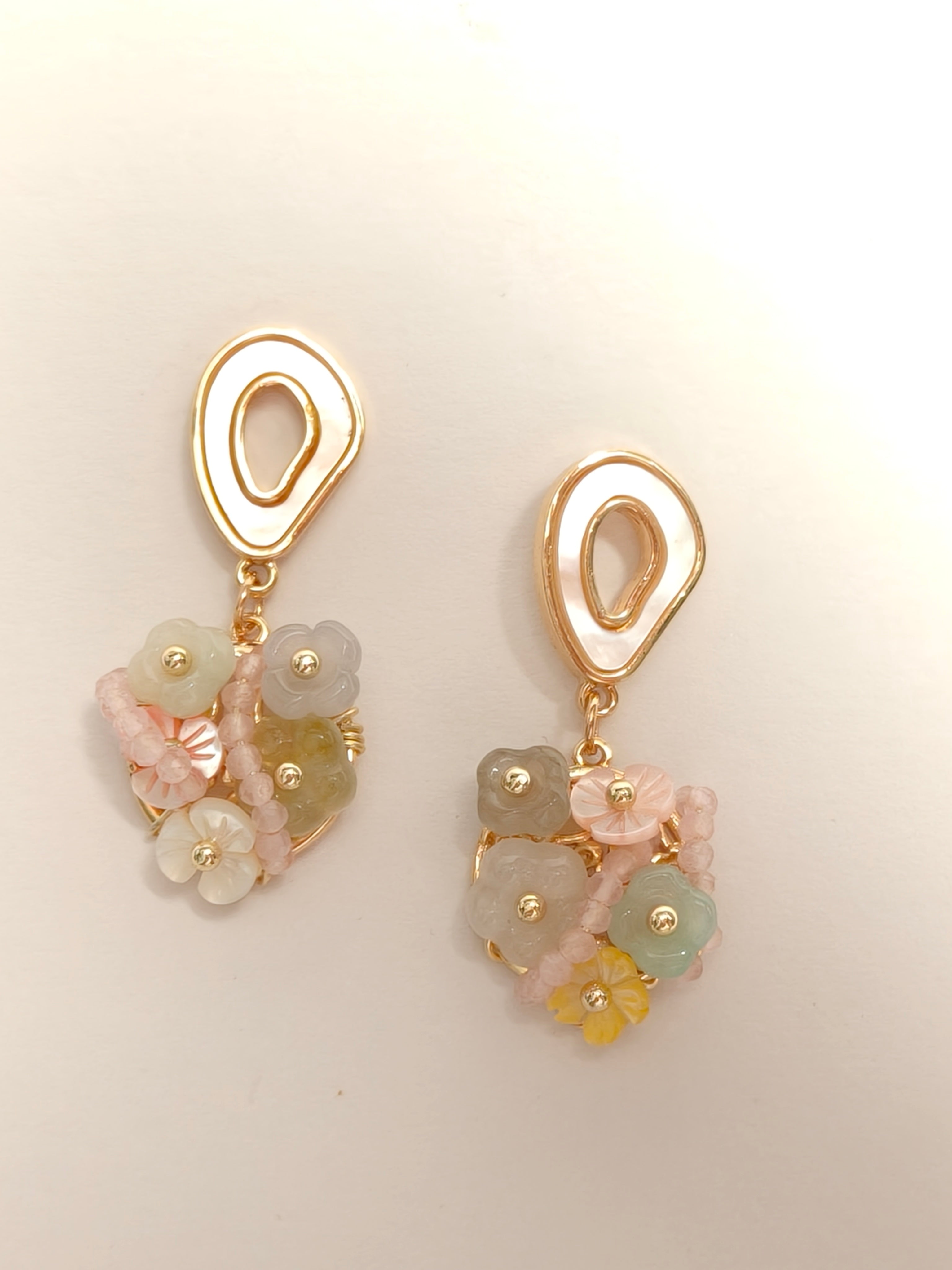 WE Monet jadeite earring