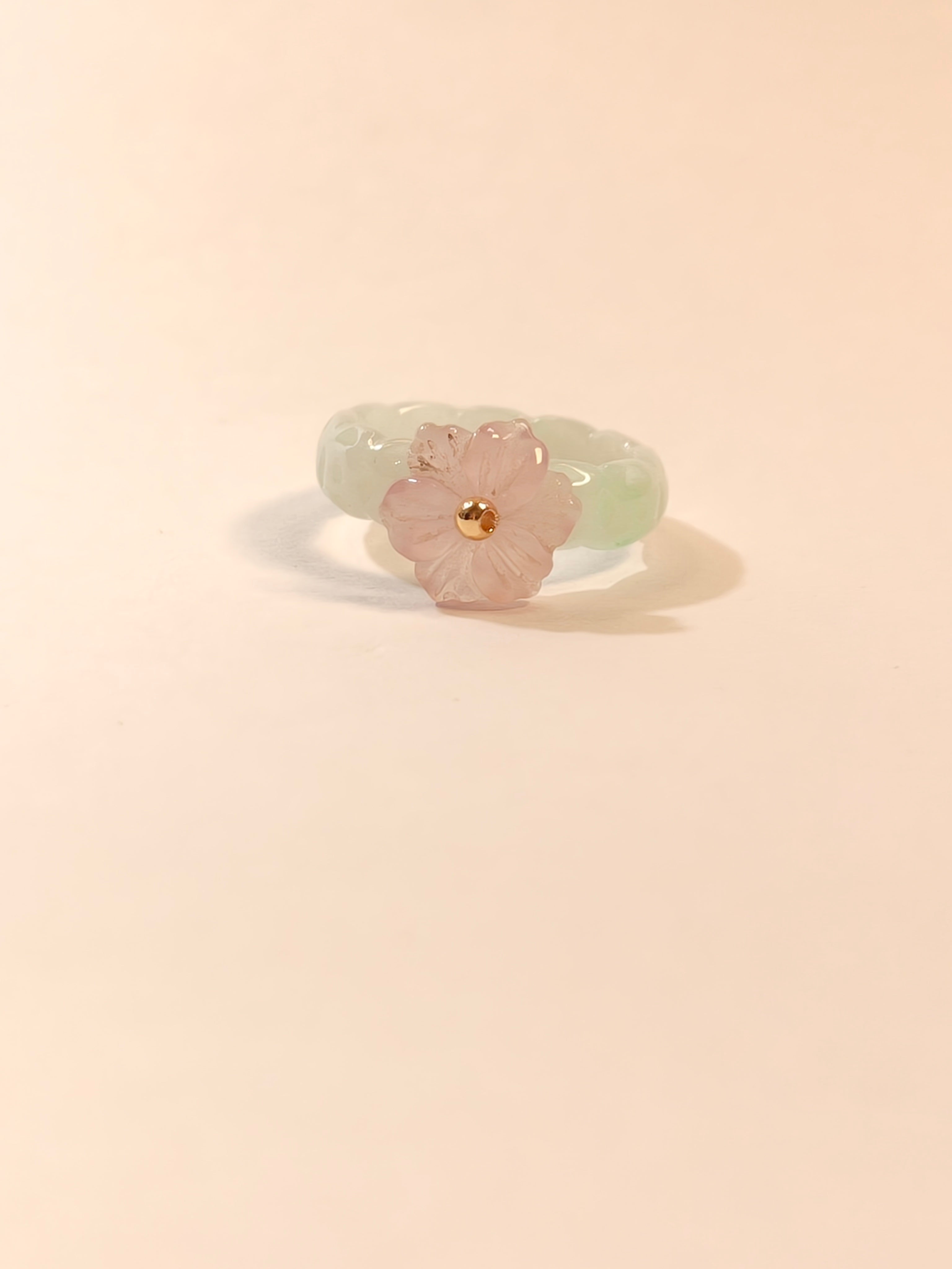 WE minimalist jadeite ring