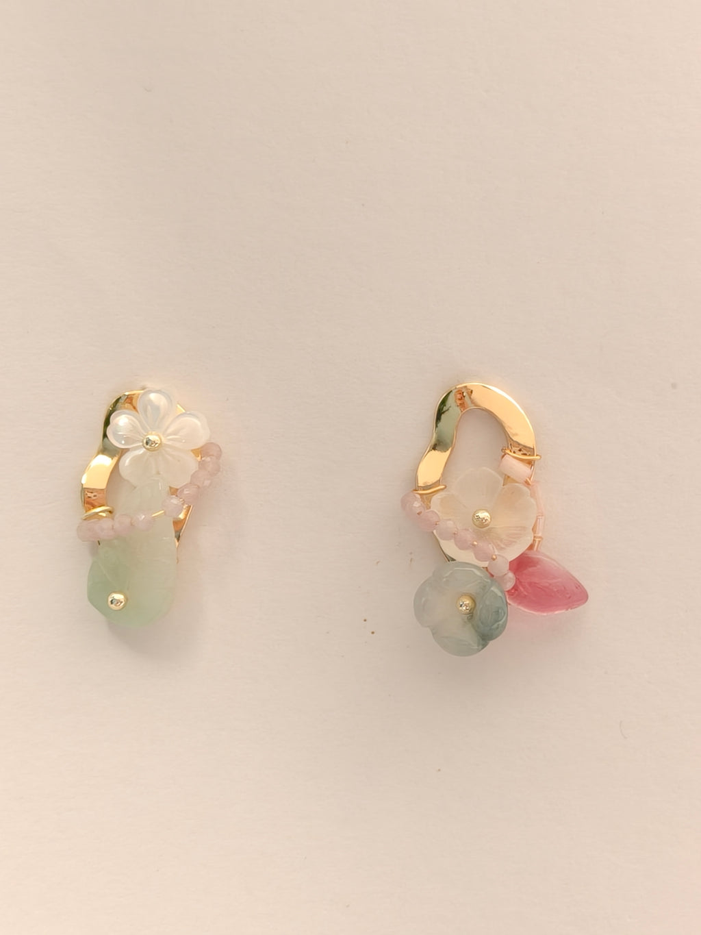 WE Monet jadeite earring