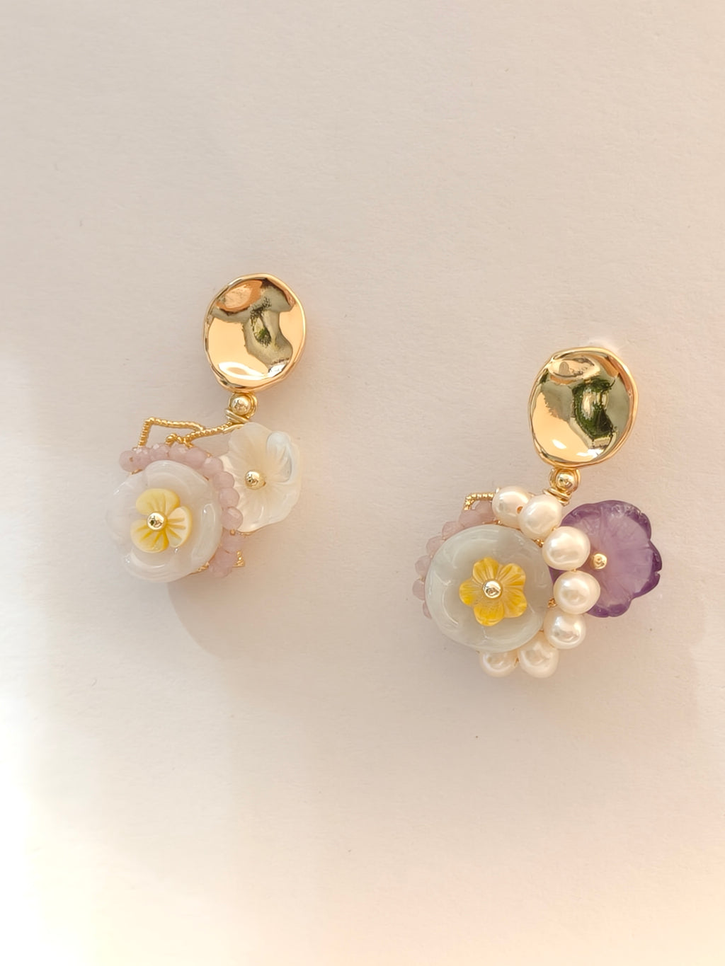 WE Monet jadeite earring