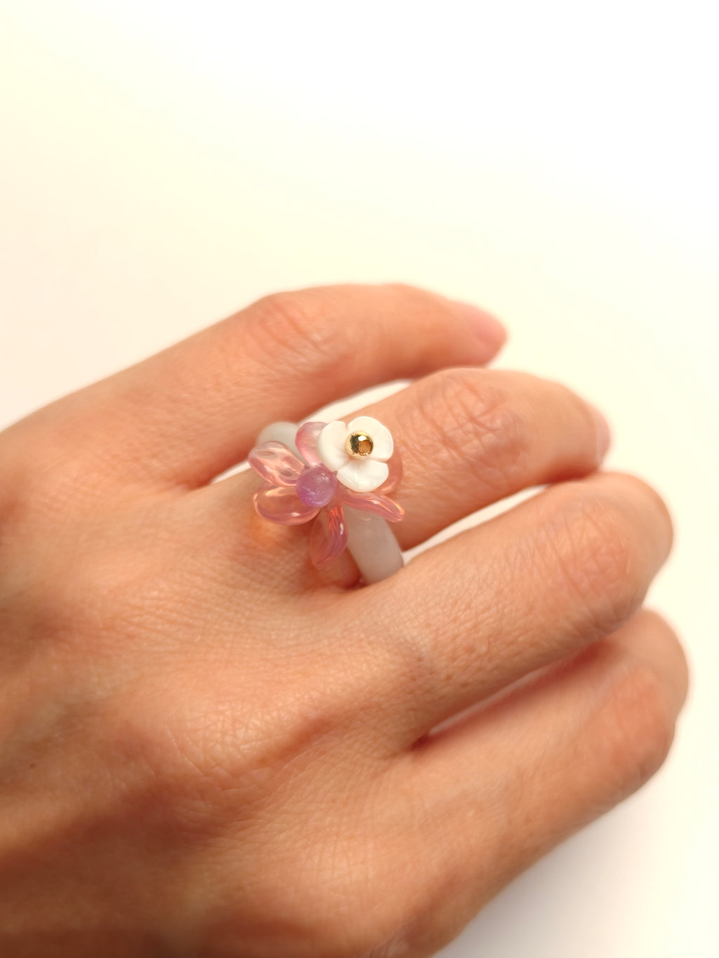 WE minimalist jadeite ring US size 5.5