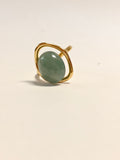 WE Egg face Jadeite  Ring